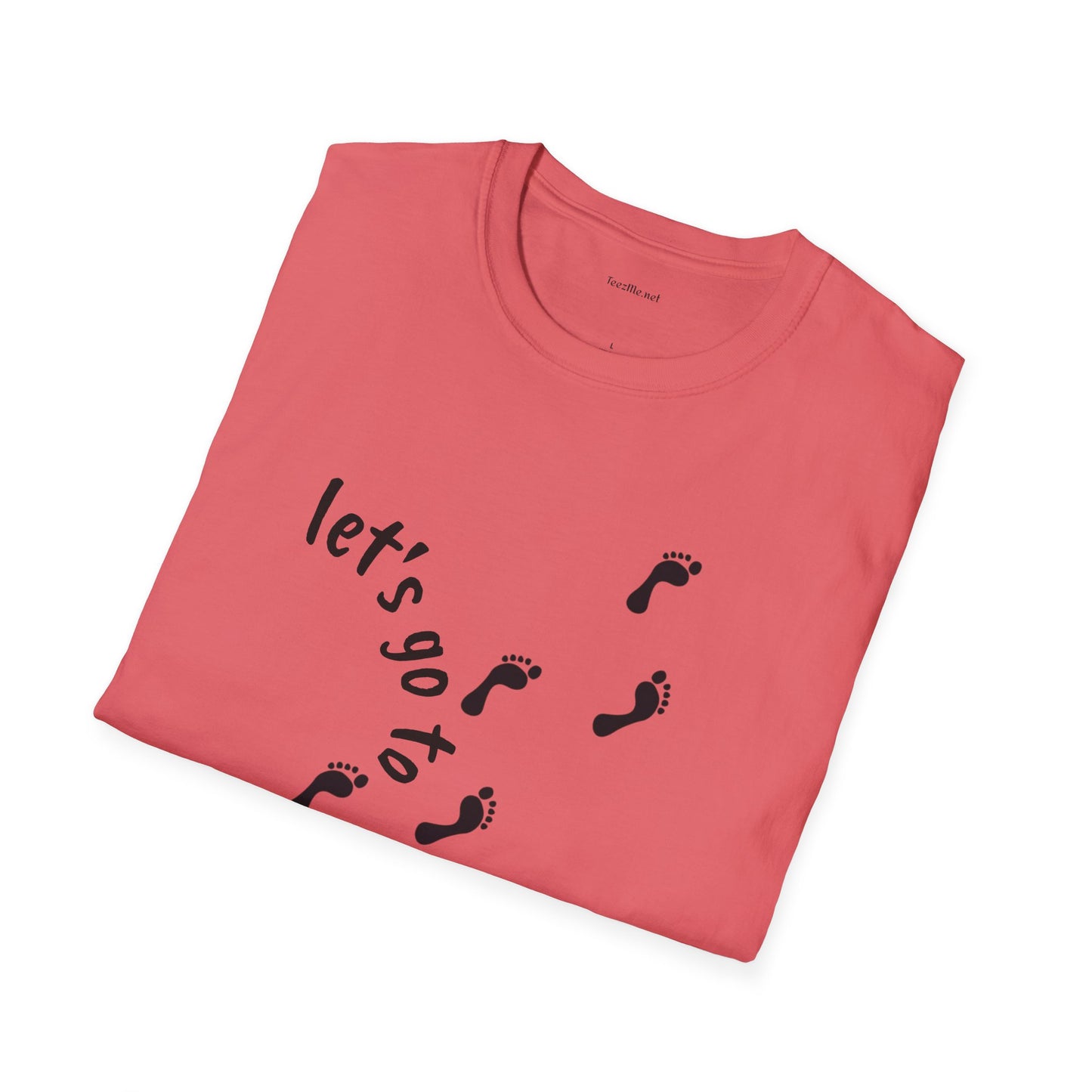 Let's go to the beach - Unisex Softstyle T-Shirt 100% Cotton Graphic