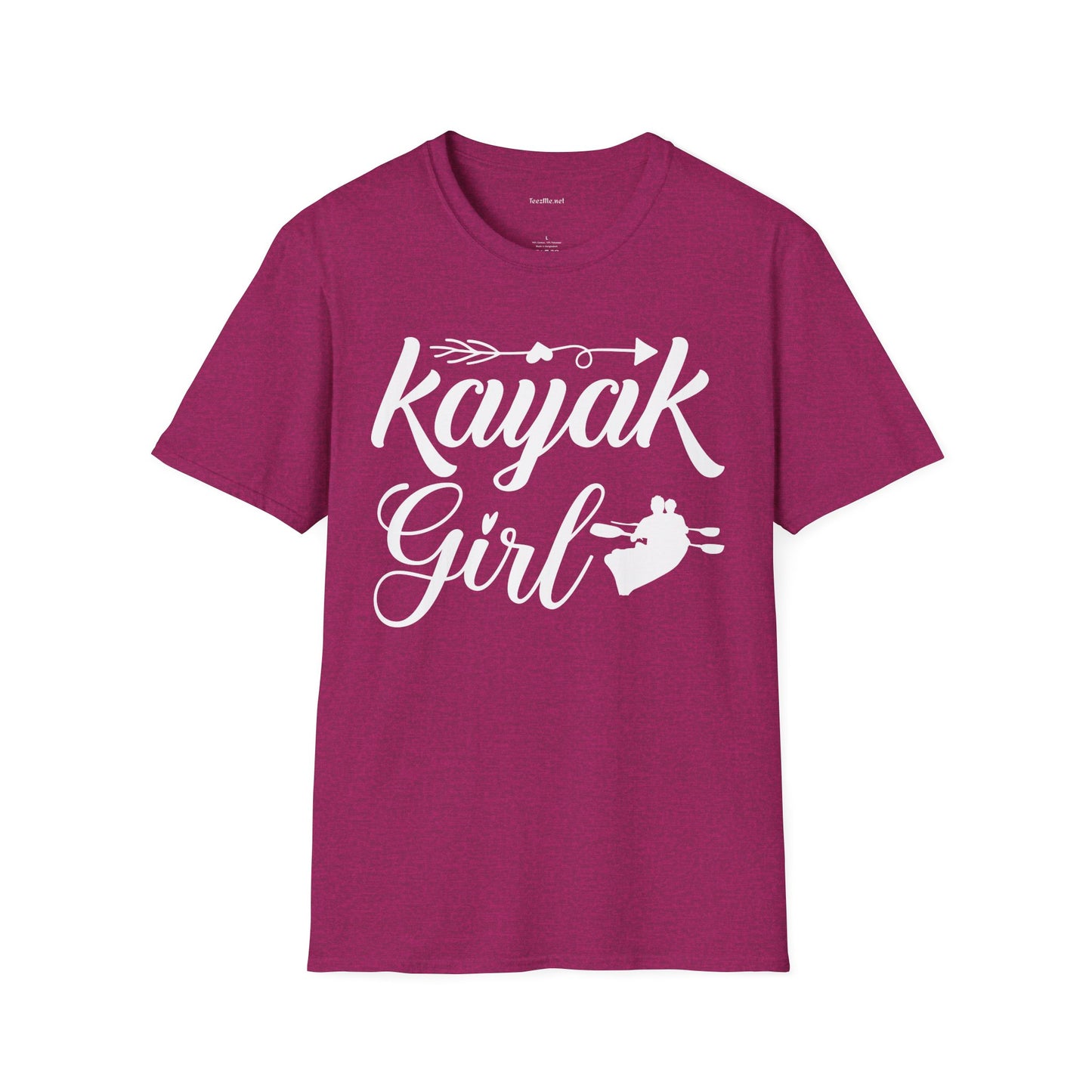 Kayak Girl - Unisex Softstyle T-Shirt 100% Cotton Graphic
