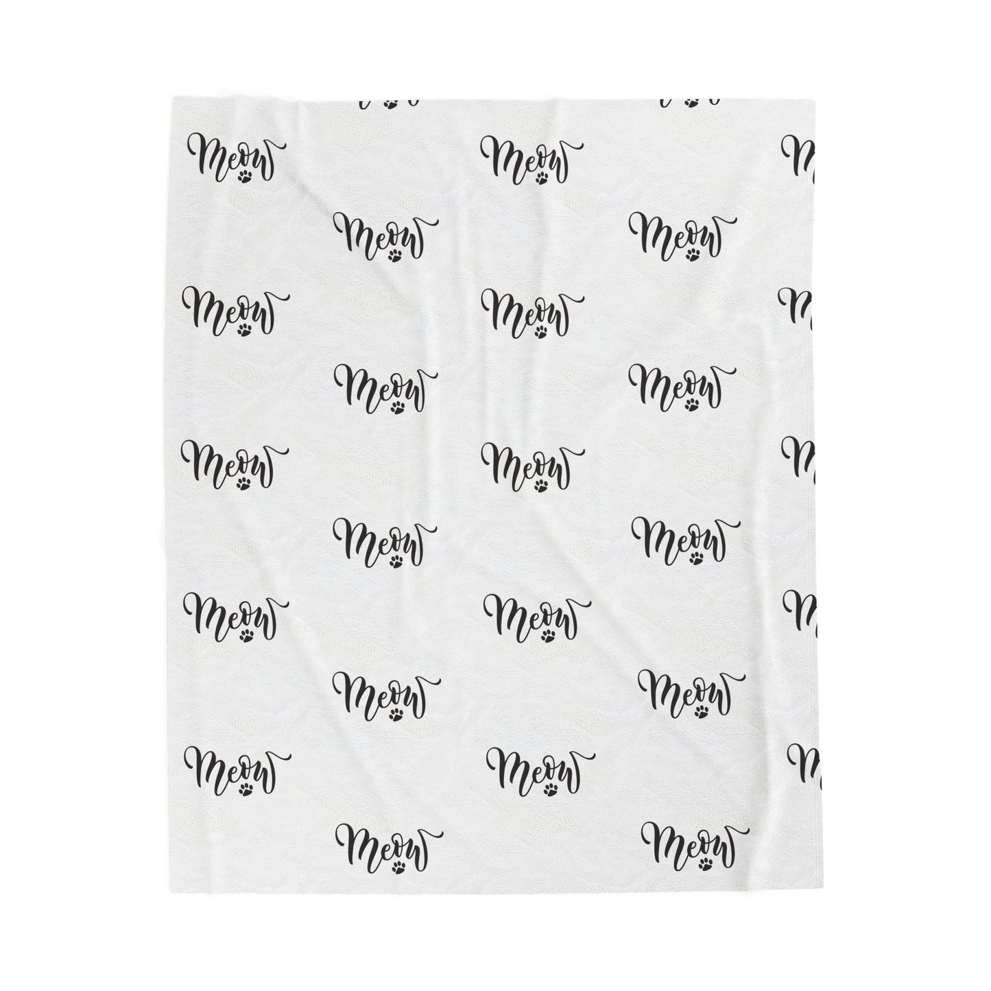 Meow - Velveteen Plush Blanket