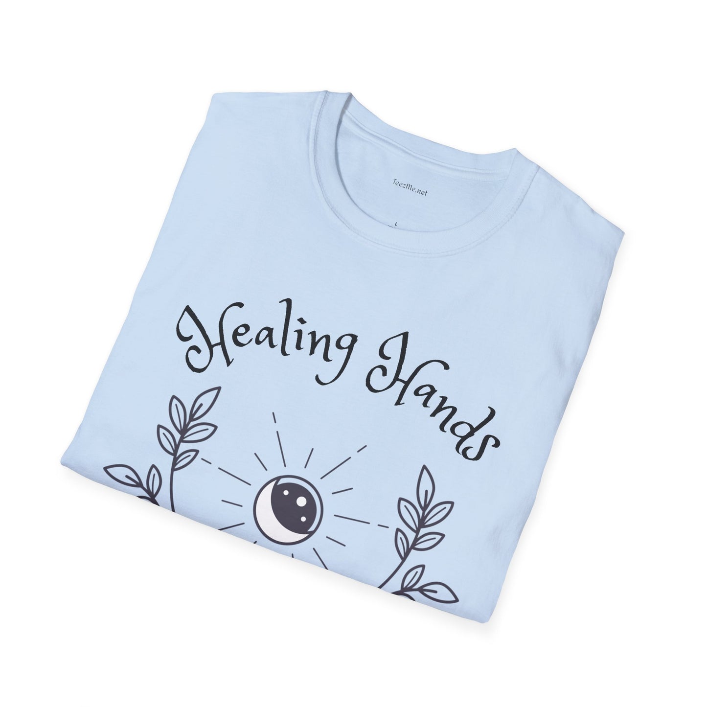 Healing Hands - Unisex Softstyle T-Shirt 100% Cotton Graphic #Reiki