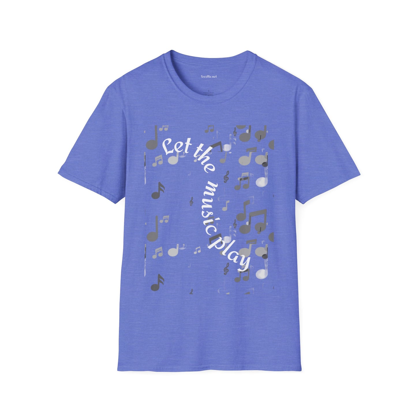Let the music play - Unisex Sofy-Style Cotton Tee 100% Cotton
