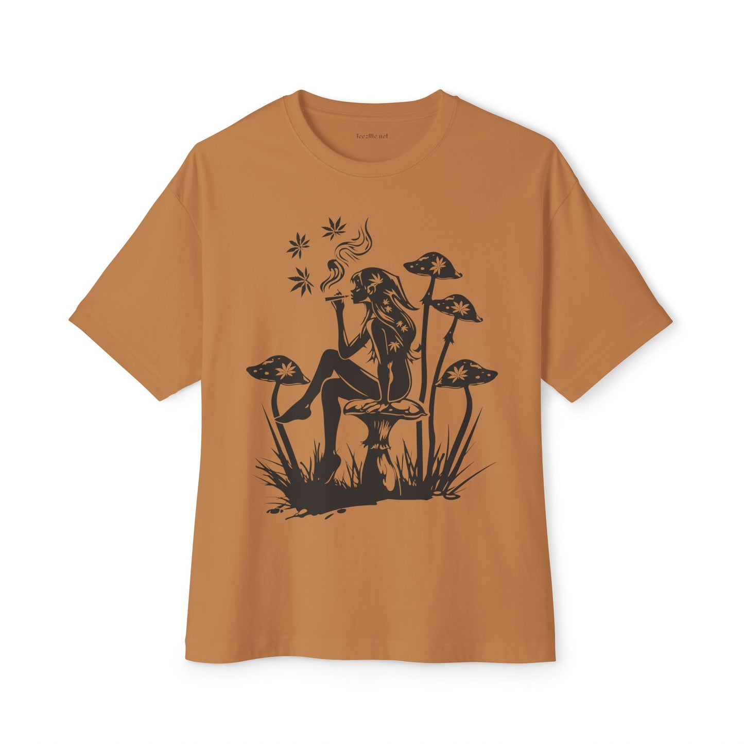 Fairy Smoking Weed2 - Unisex Oversized Boxy Tee