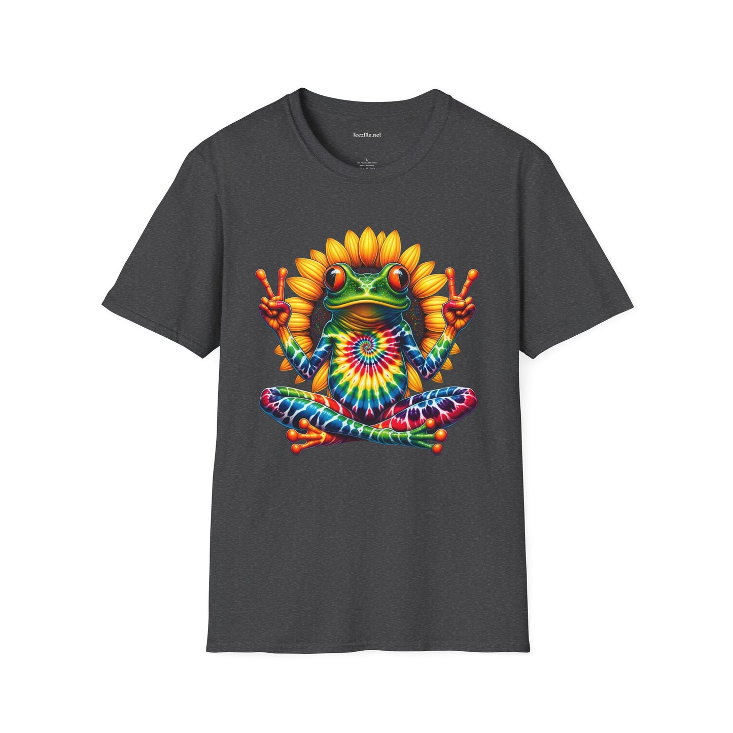 Peace Frog Tie-dye Unisex Softstyle T-Shirt 100% Cotton  #tarot