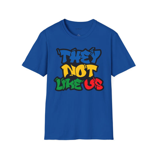 They Not Like Us (color) Unisex SoftStyle T-Shirt 100% Cotton