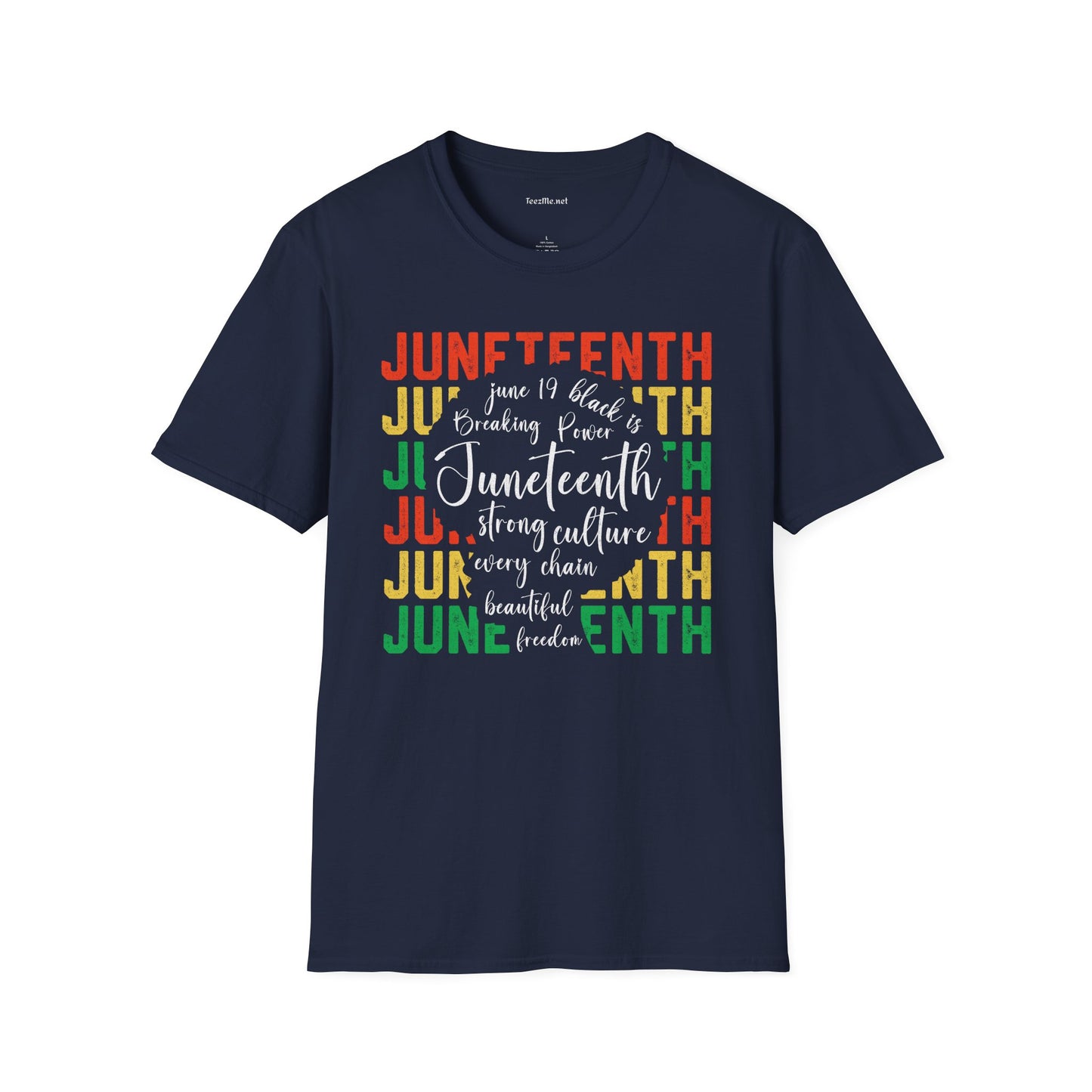 Juneteenth Celebration Unisex SoftStyle T-Shirt 100% Cotton
