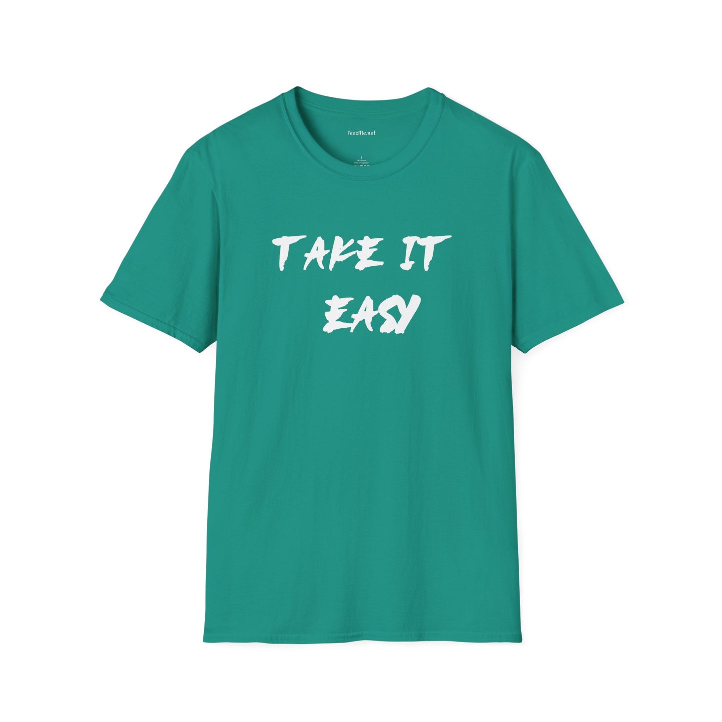 Take It Easy (white) Unisex Softstyle T-Shirt 100% Cotton