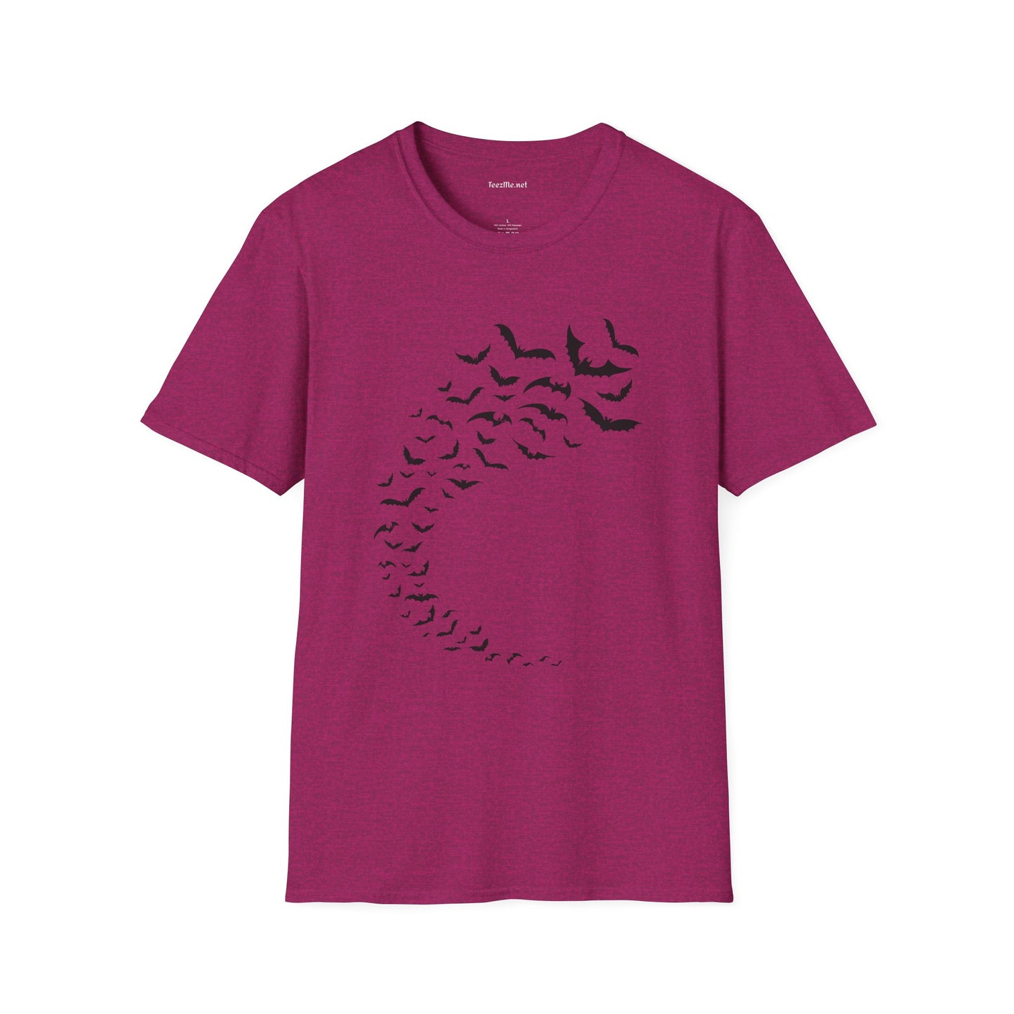 Bats in Flight Unisex Softstyle T-Shirt 100% Cotton Graphic