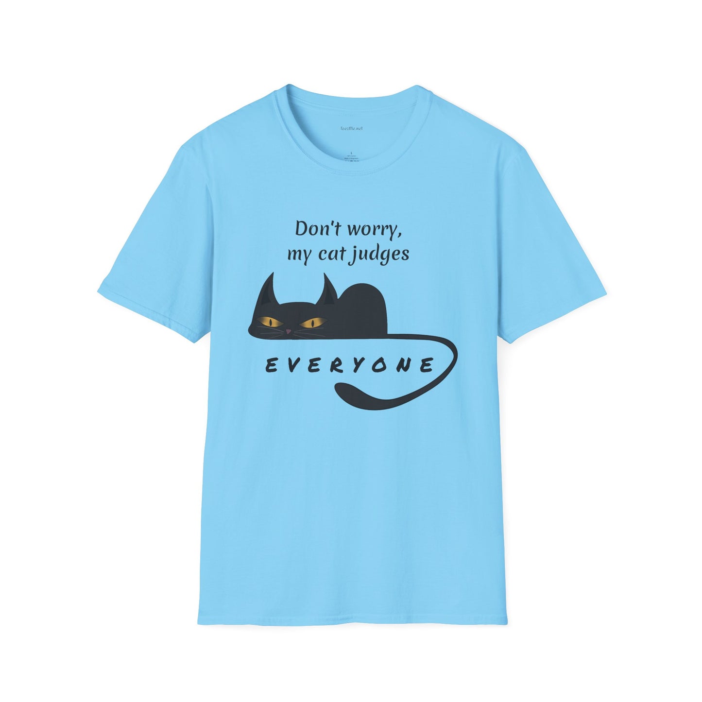 Judging Cat - Unisex Softstyle T-Shirt 100% Cotton Graphic
