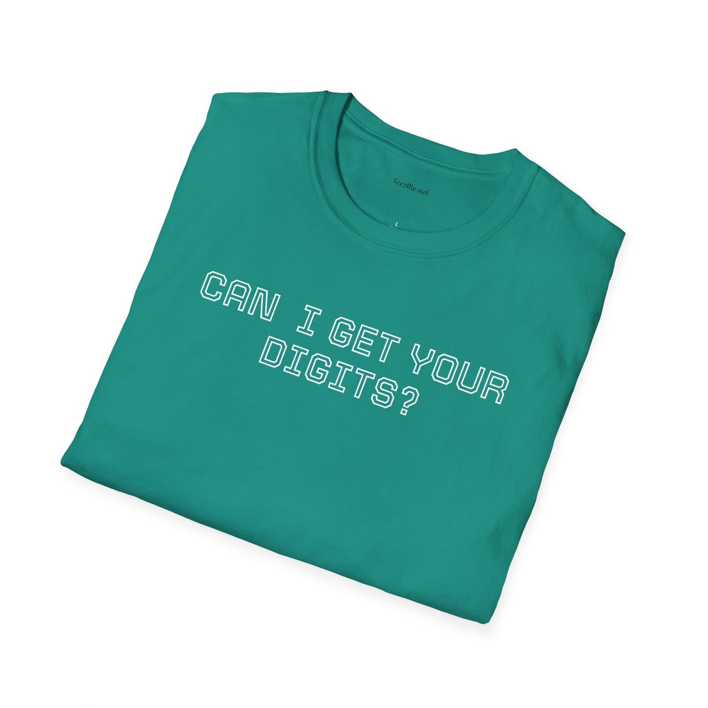 Can I get your digits? - Unisex Softstyle T-Shirt 100% Cotton Graphic