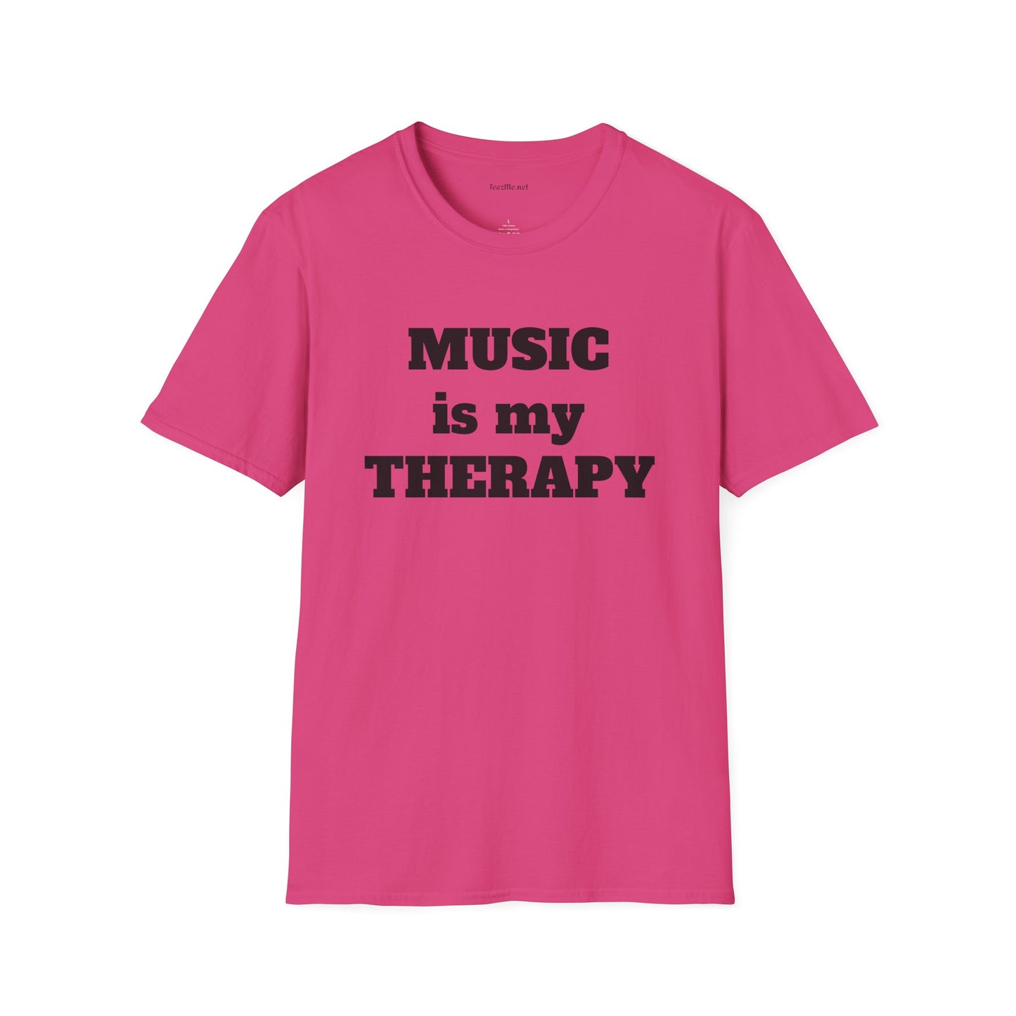 Music is my Therapy - Unisex Softstyle T-Shirt 100% Cotton Graphic