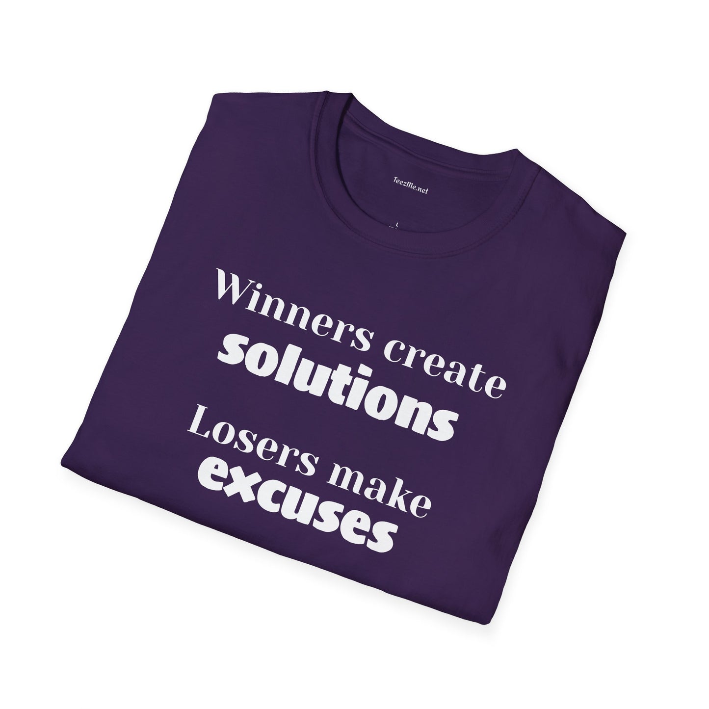Winners create solutions - Unisex Softstyle T-Shirt 100% Cotton Graphic