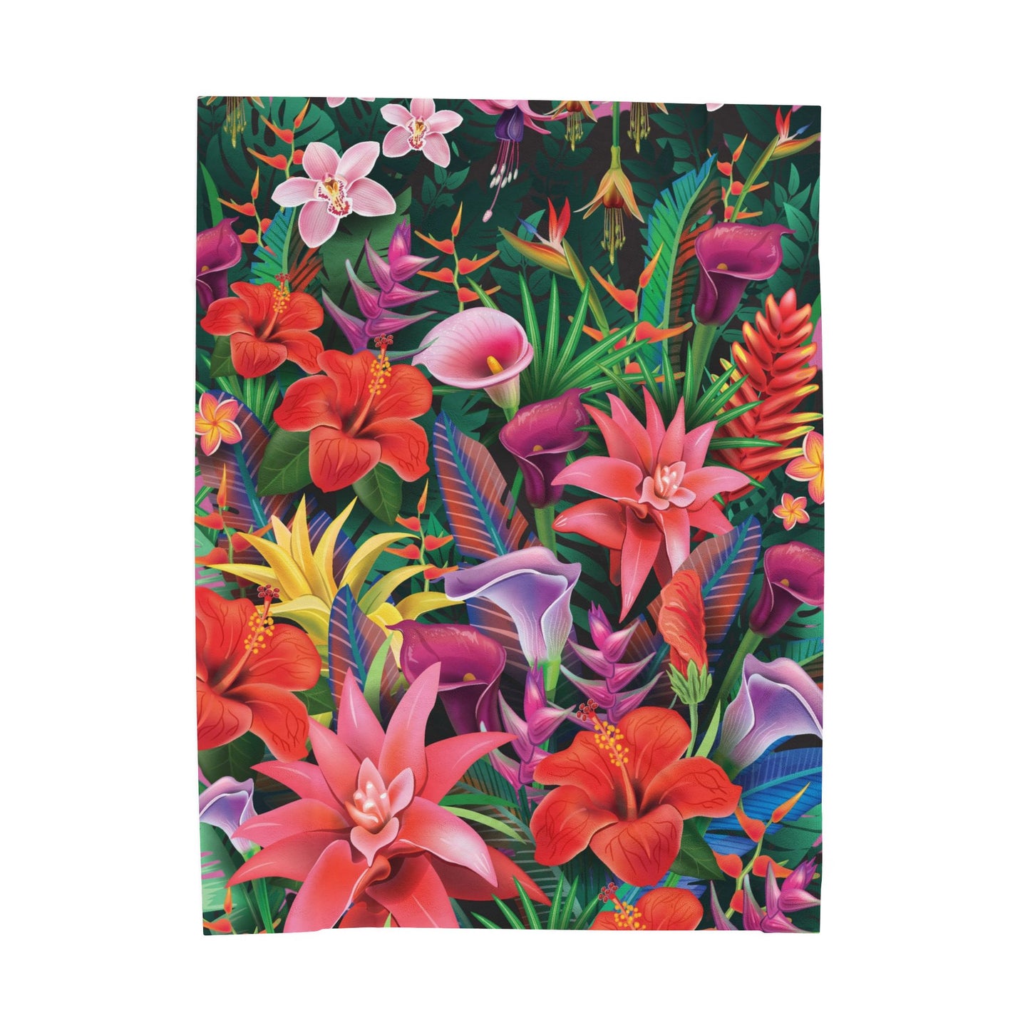 Tropical Dreams Velveteen Plush Blanket