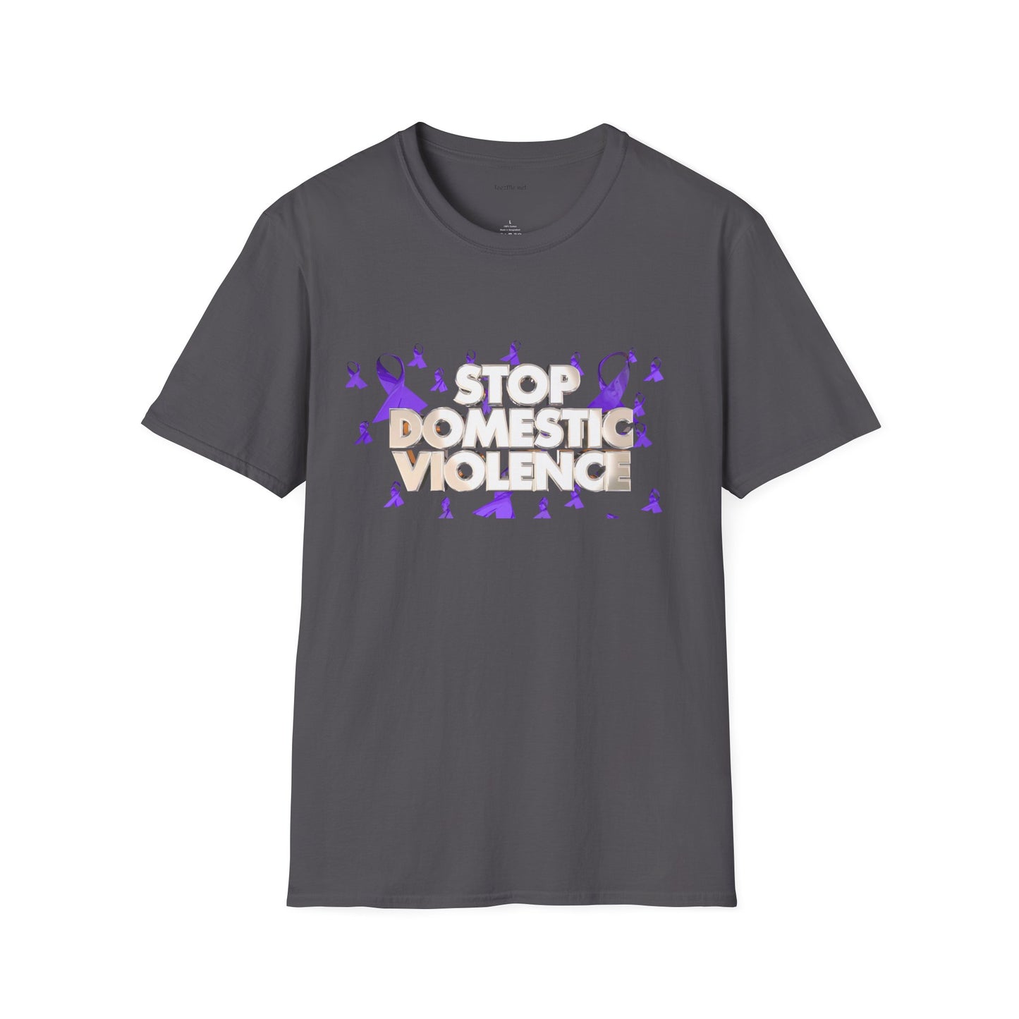 STOP DOMESTIC VIOLENCE - Unisex Softstyle T-Shirt 100% Cotton Graphic