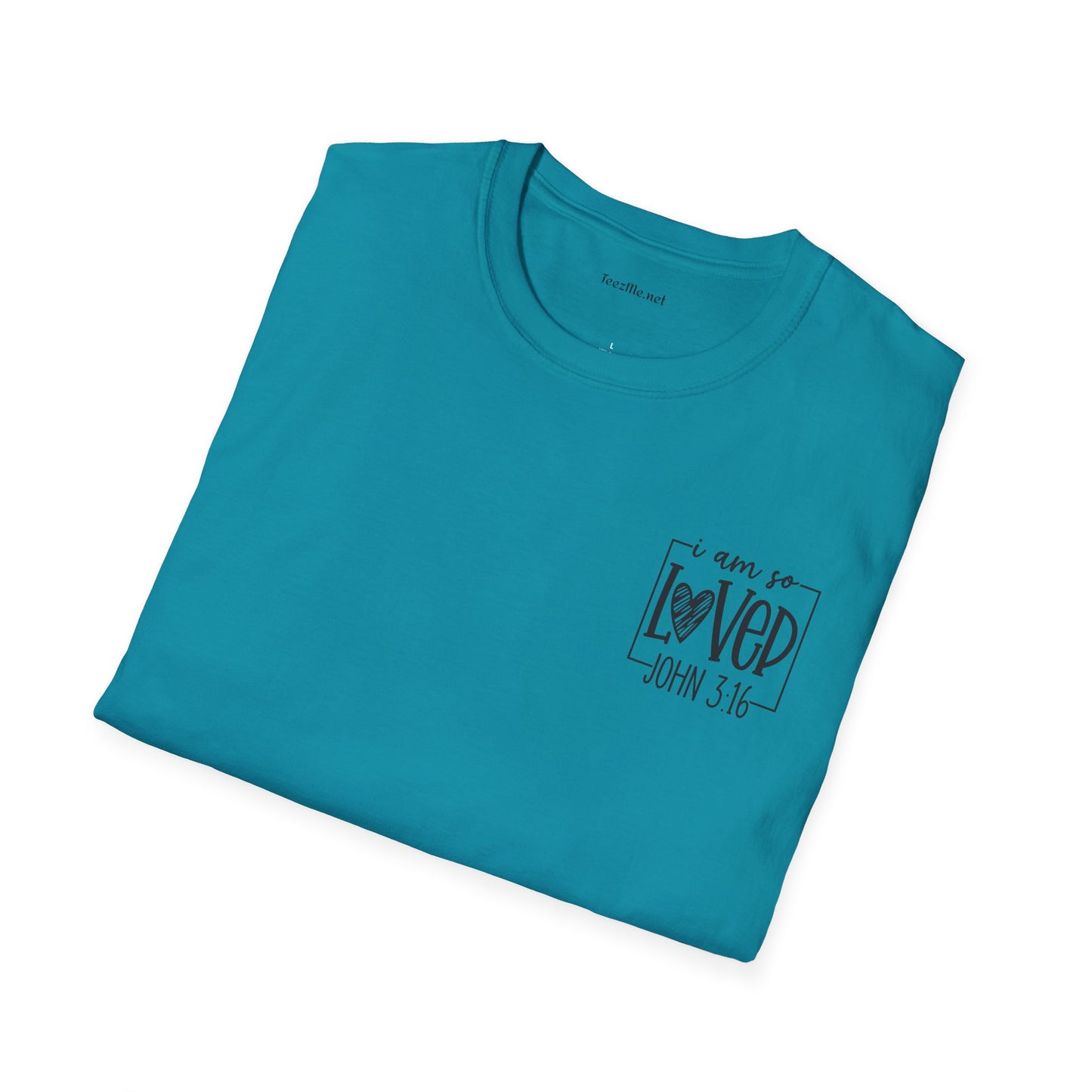 John 3:16 - Unisex Softstyle T-Shirt 100% Cotton Graphic