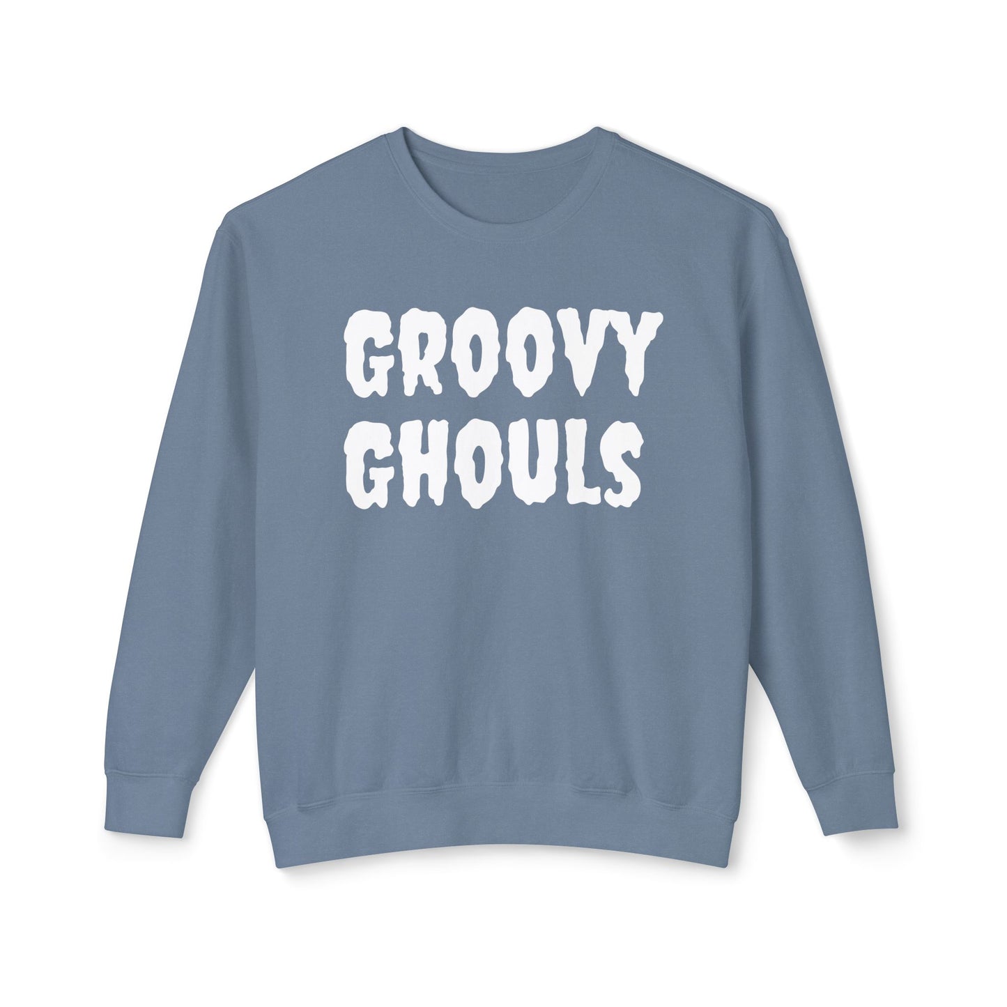 Groovy Ghouls - Unisex Lightweight Crewneck Sweatshirt