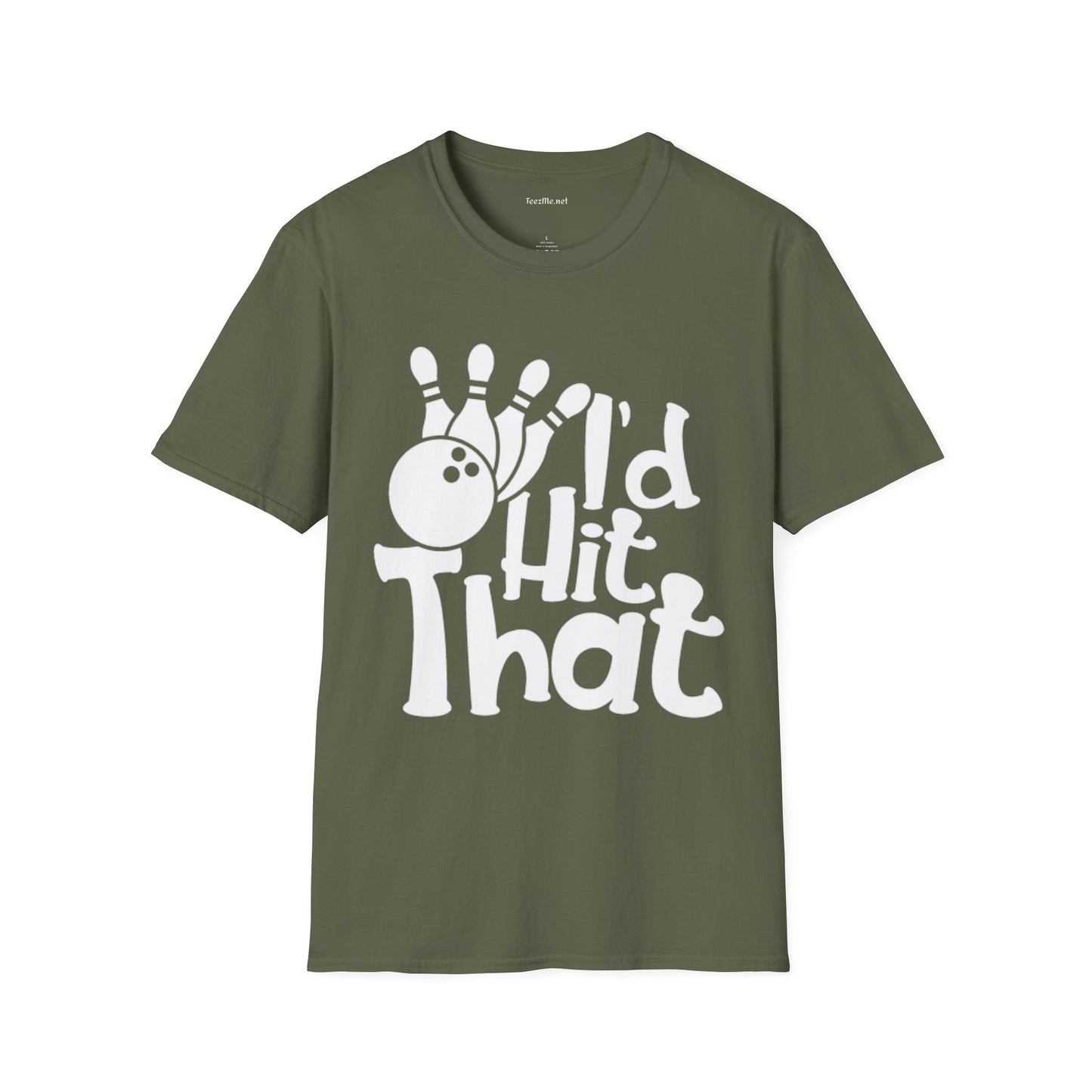 I'd Hit That (Bowling) Unisex Softstyle T-Shirt 100% Cotton
