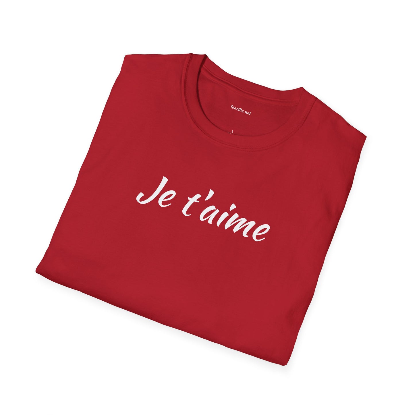 Je t'aime - Unisex Softstyle T-Shirt 100% Cotton Graphic