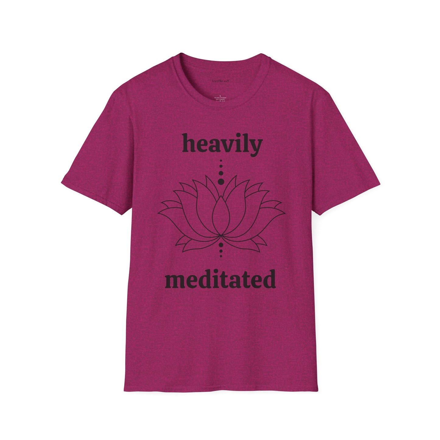 Heavily Meditated - Unisex Softstyle T-Shirt 100% Cotton Graphic
