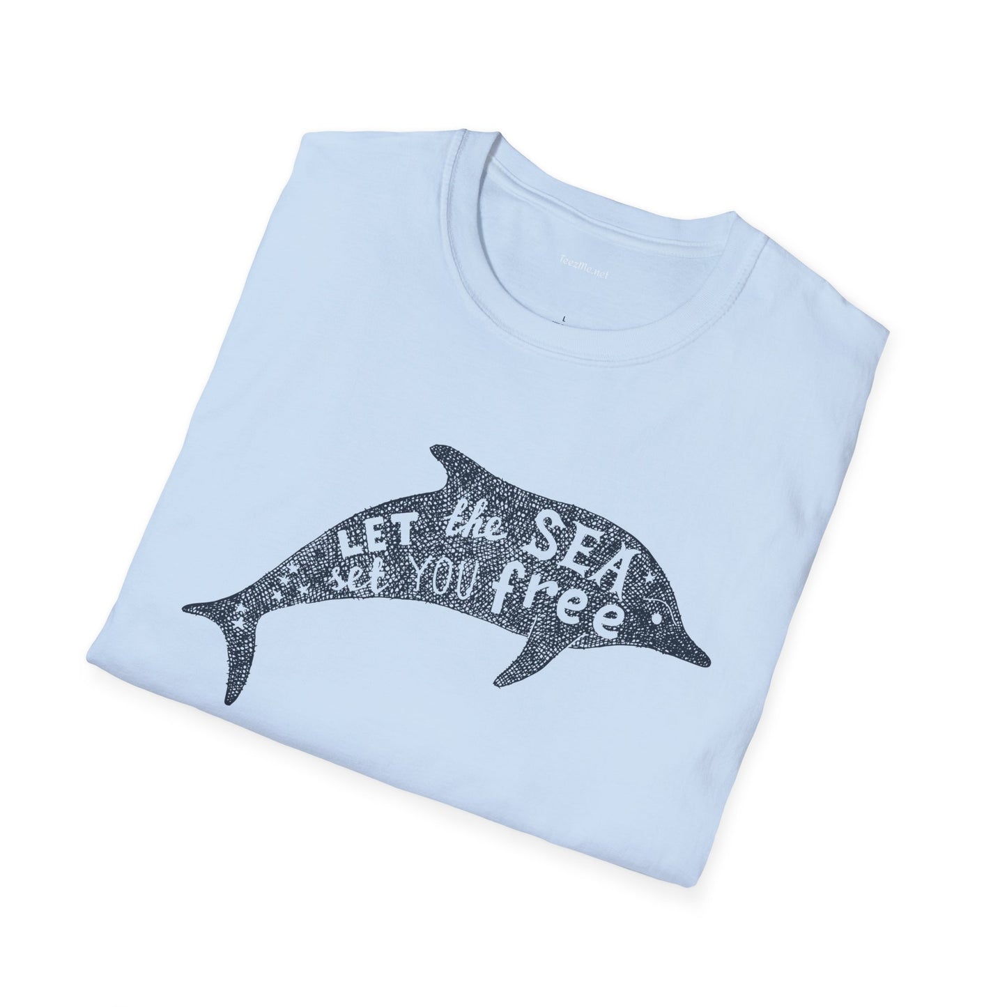 Let the sea - Unisex Softstyle T-Shirt 100% Cotton Graphic