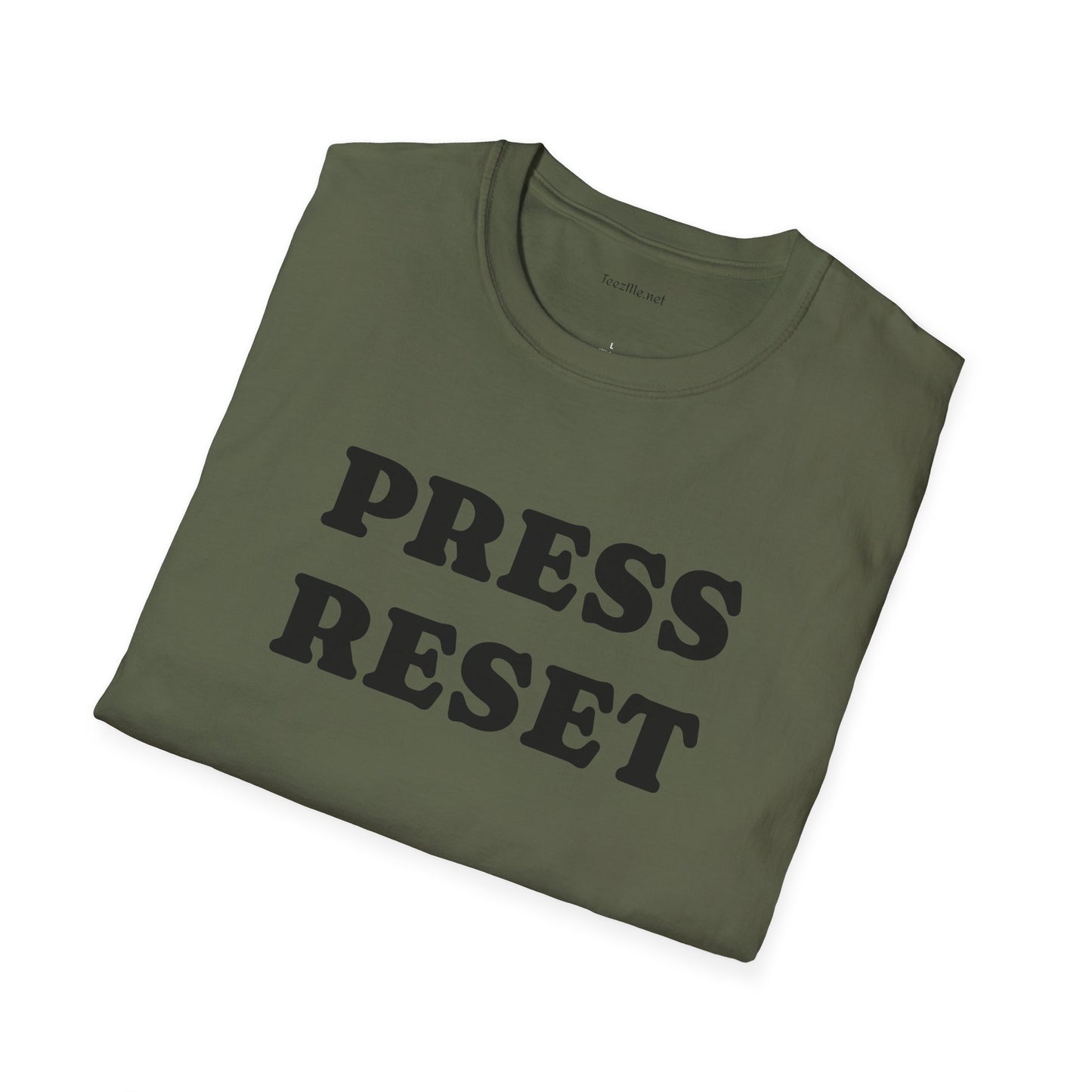 Press Reset - Unisex Softstyle T-Shirt 100% Cotton Graphic
