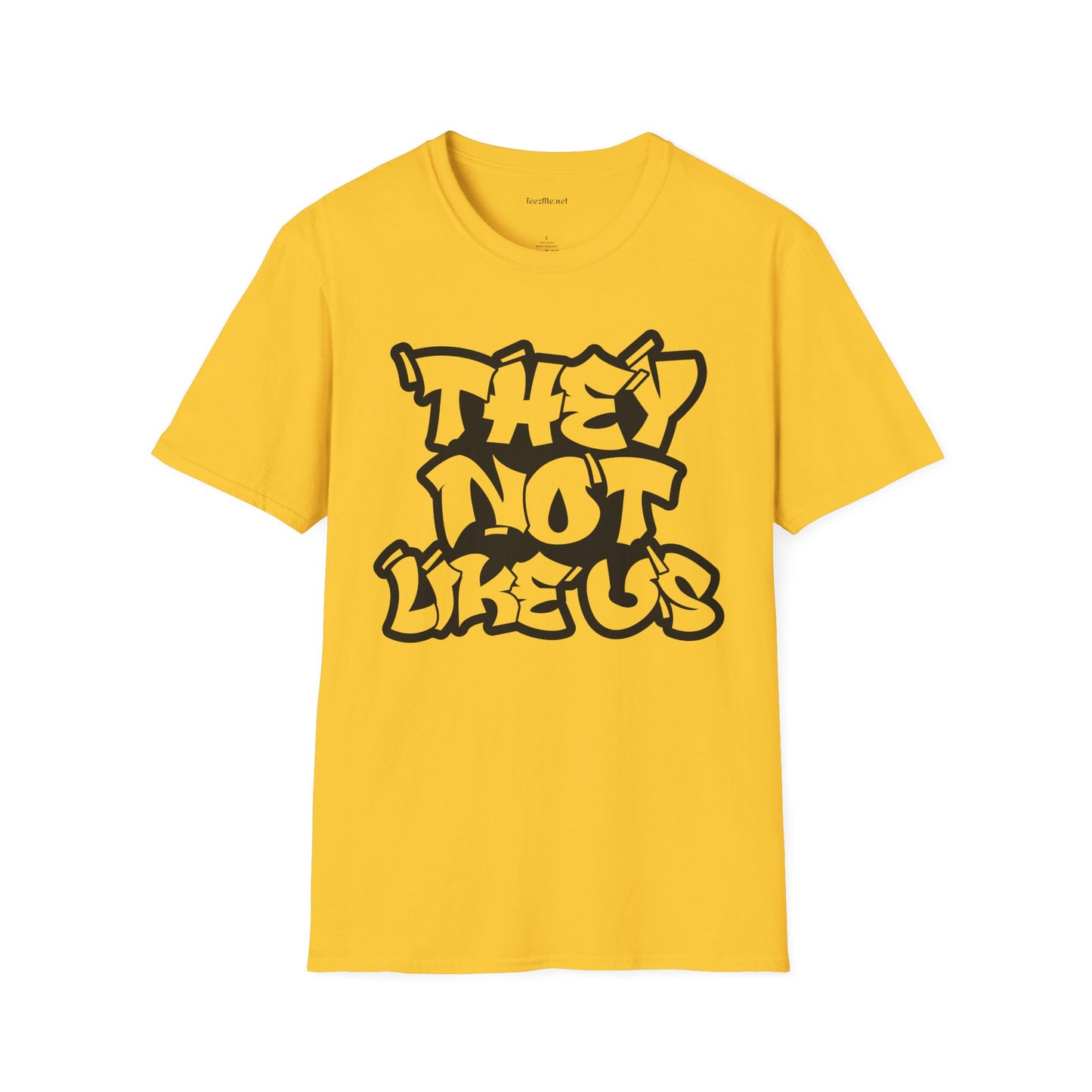 They Not Like Us (outline) Unisex SoftStyle T-Shirt 100% Cotton