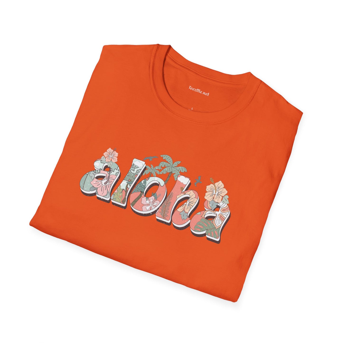 Aloha Unisex Softstyle T-Shirt 100% Cotton Graphic