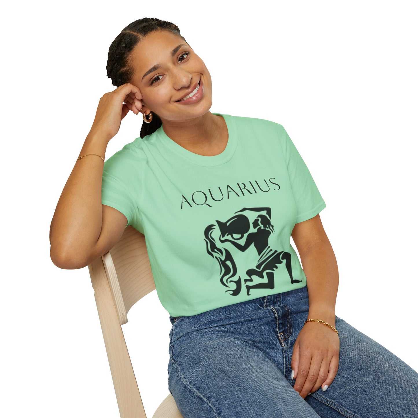 AQUARIUS - Unisex Softstyle T-Shirt 100% Cotton Graphic
