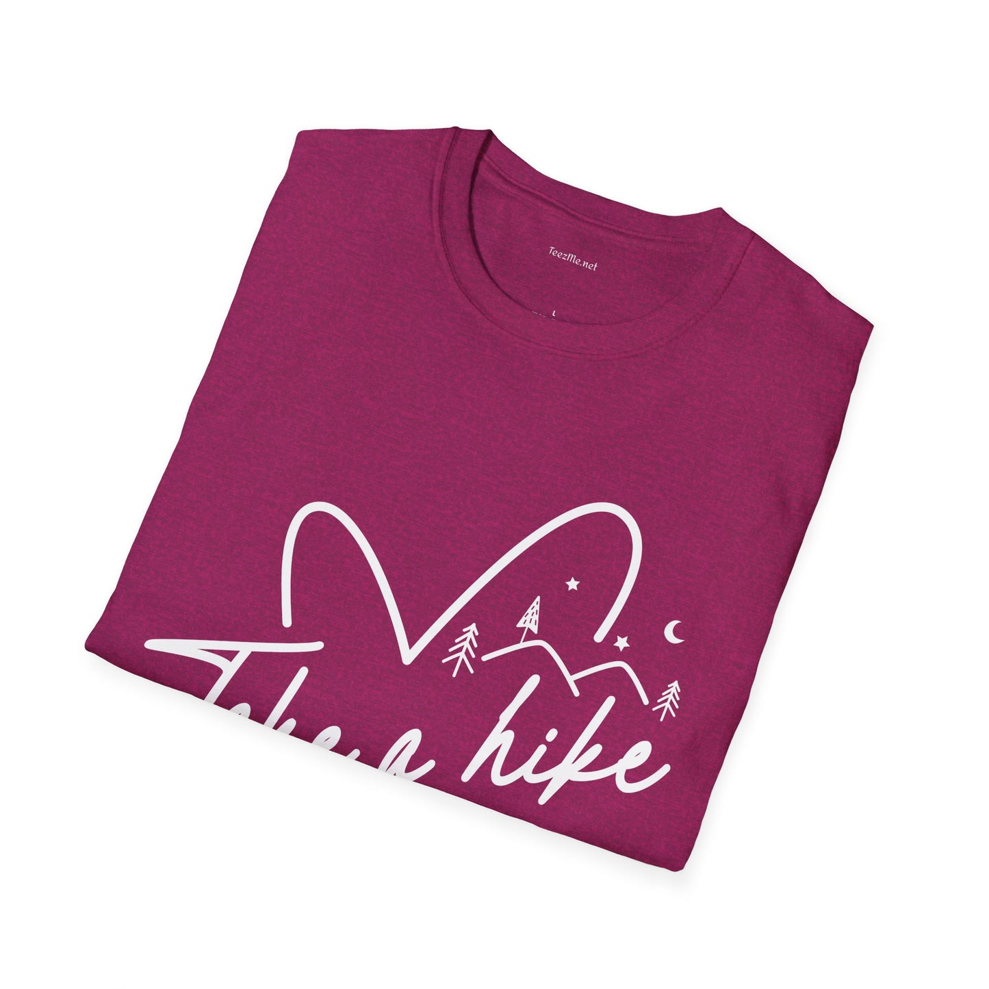 Take a Hike (white) - Unisex Softstyle T-Shirt 100% Cotton Graphic