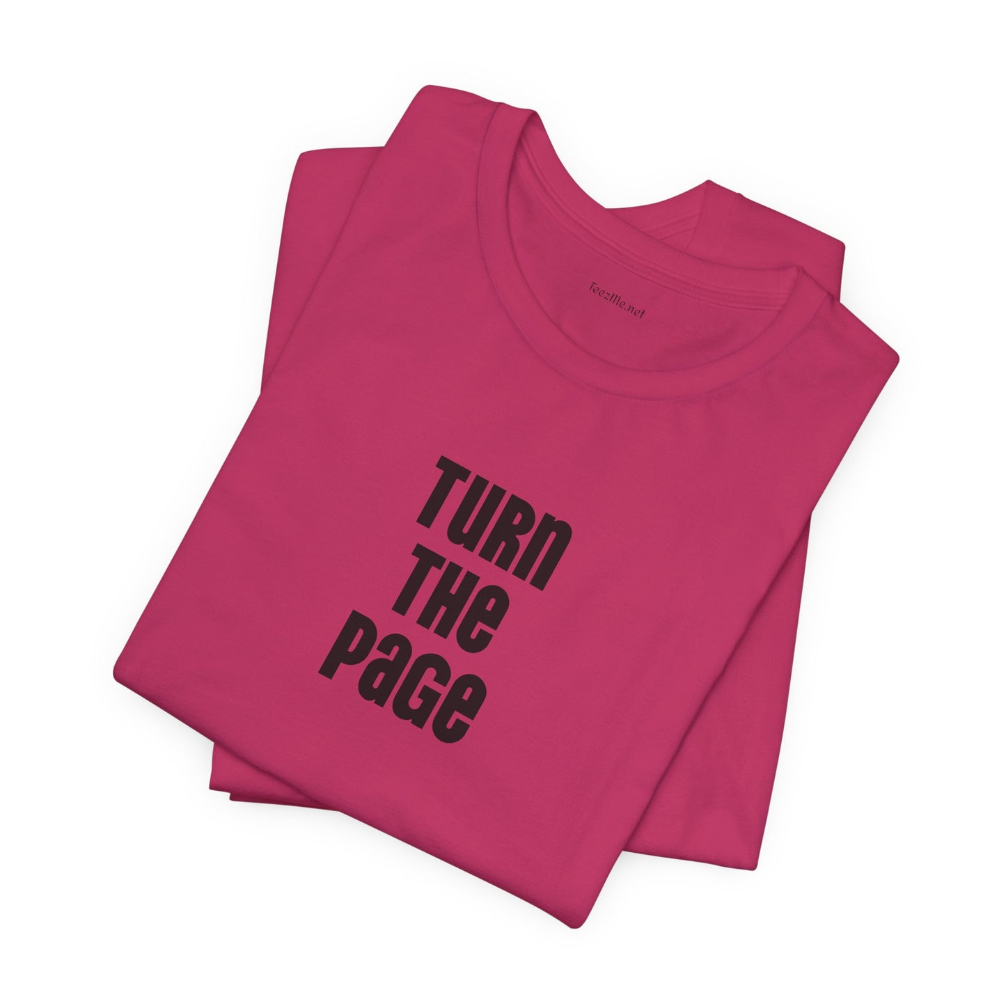 Turn the Page - Unisex Jersey Short Sleeve Tee