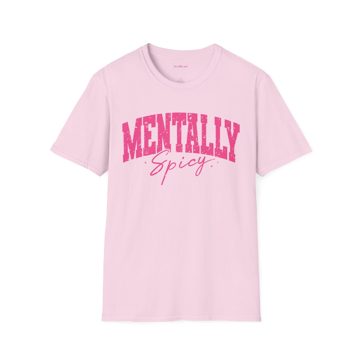 Mentally Spicy Unisex Softstyle T-Shirt 100% Cotton Graphic