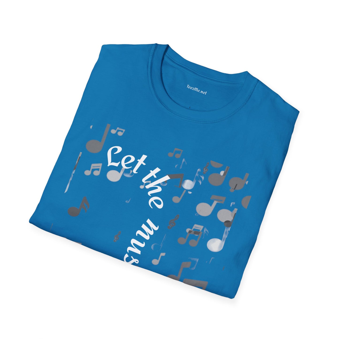 Let the music play - Unisex Sofy-Style Cotton Tee 100% Cotton