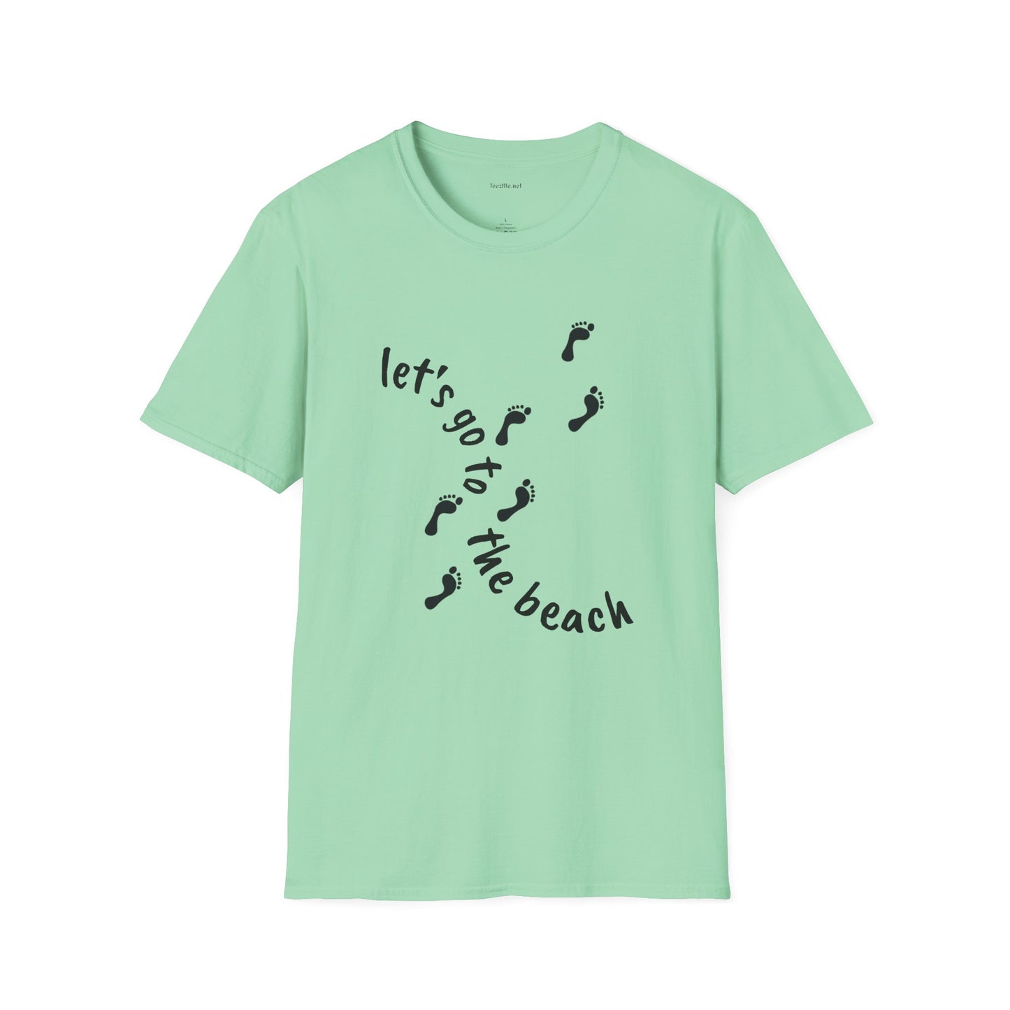 Let's go to the beach - Unisex Softstyle T-Shirt 100% Cotton Graphic