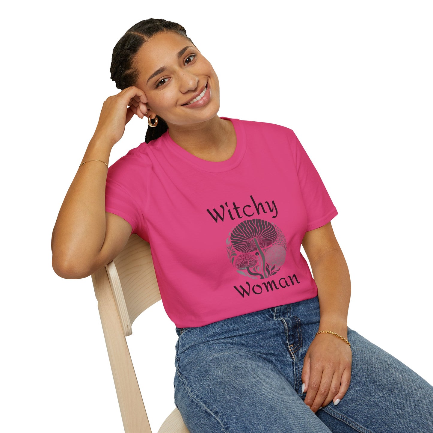 Witchy Woman - Unisex Softstyle T-Shirt 100% Cotton Graphic