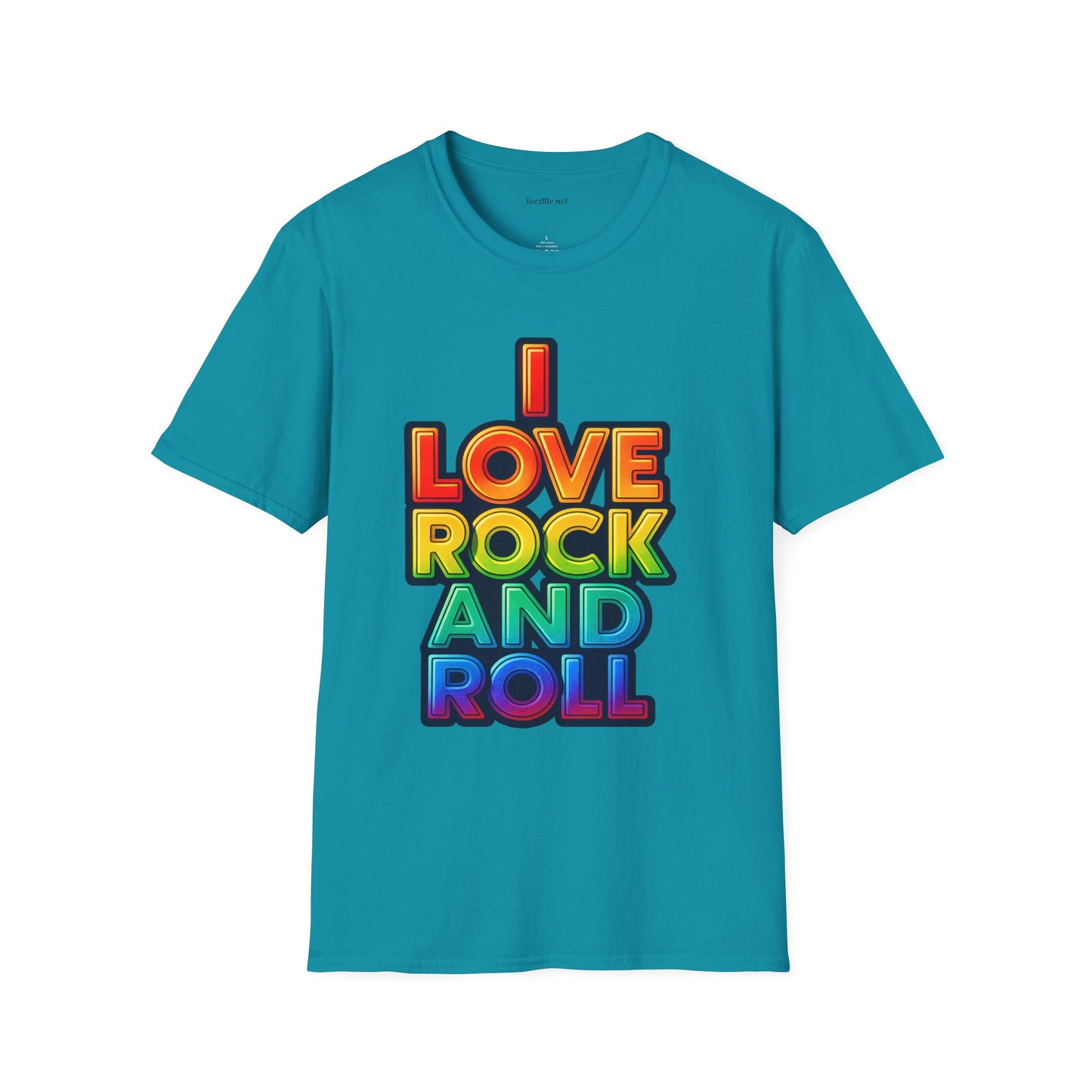 I Love Rock and Roll Unisex SoftStyle T-Shirt 100% Cotton