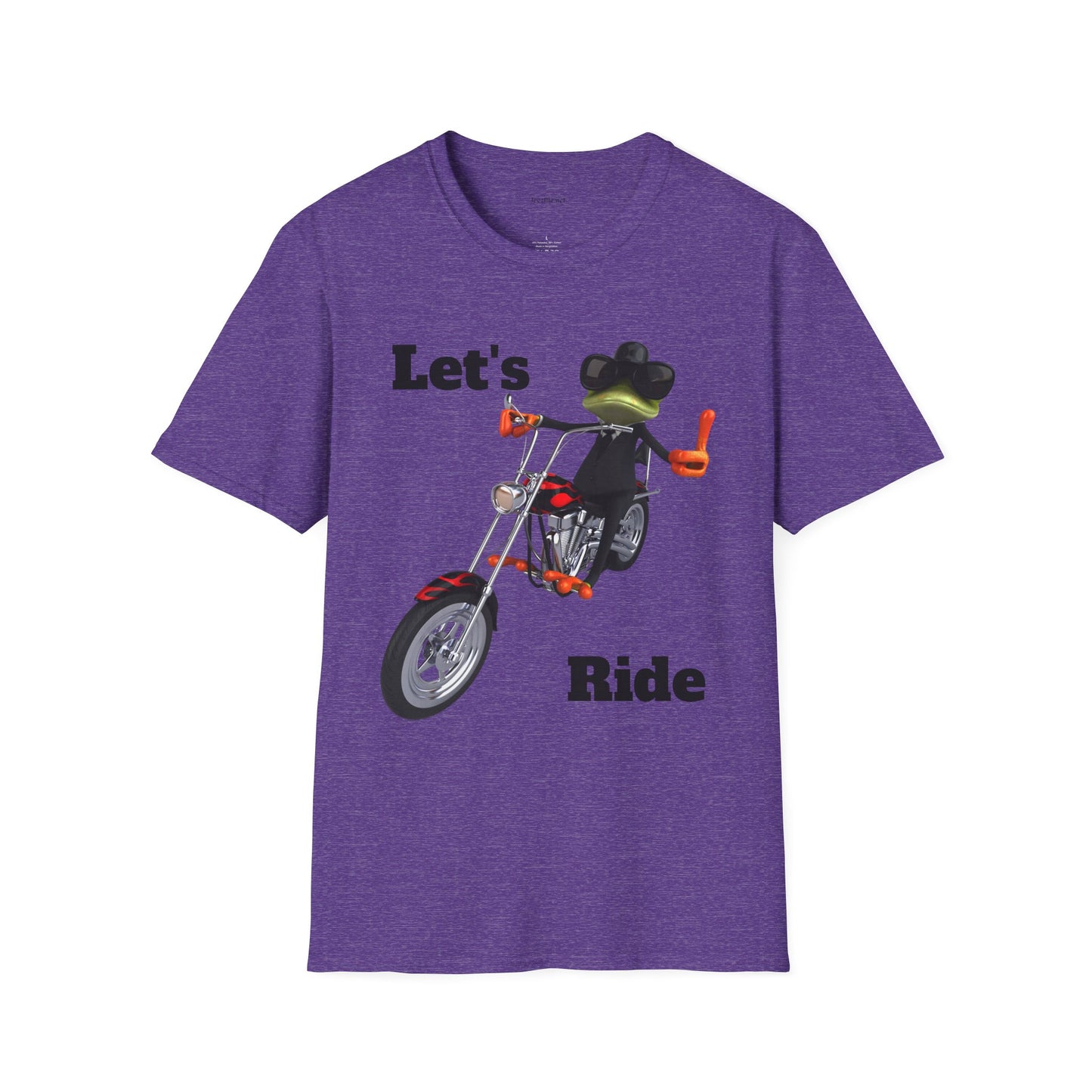 Let's Ride - Unisex Softstyle T-Shirt 100% Cotton Graphic Motorcycle Harley
