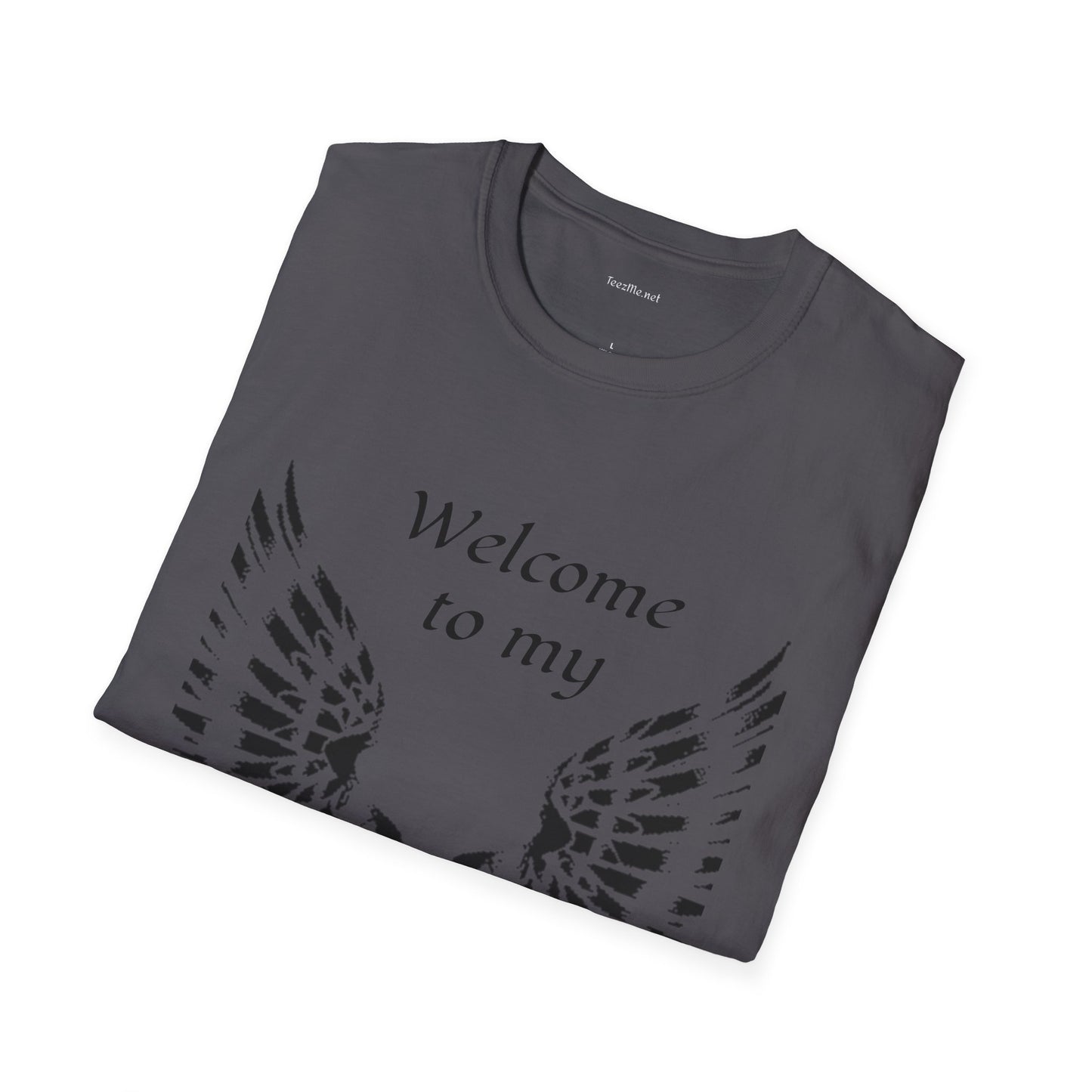 Welcome to my DARKSIDE - Unisex Softstyle T-Shirt 100% Cotton Graphic