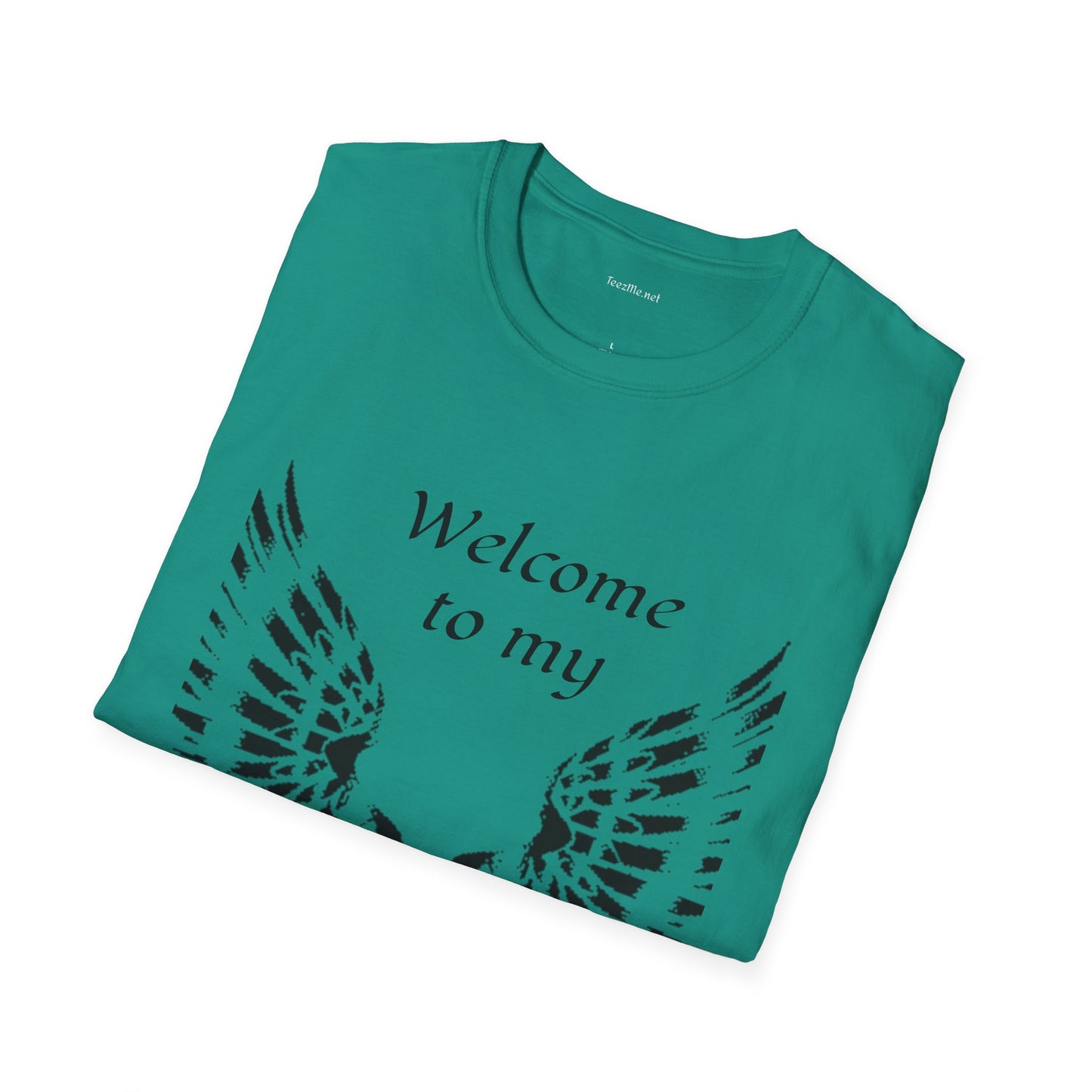 Welcome to my DARKSIDE - Unisex Softstyle T-Shirt 100% Cotton Graphic
