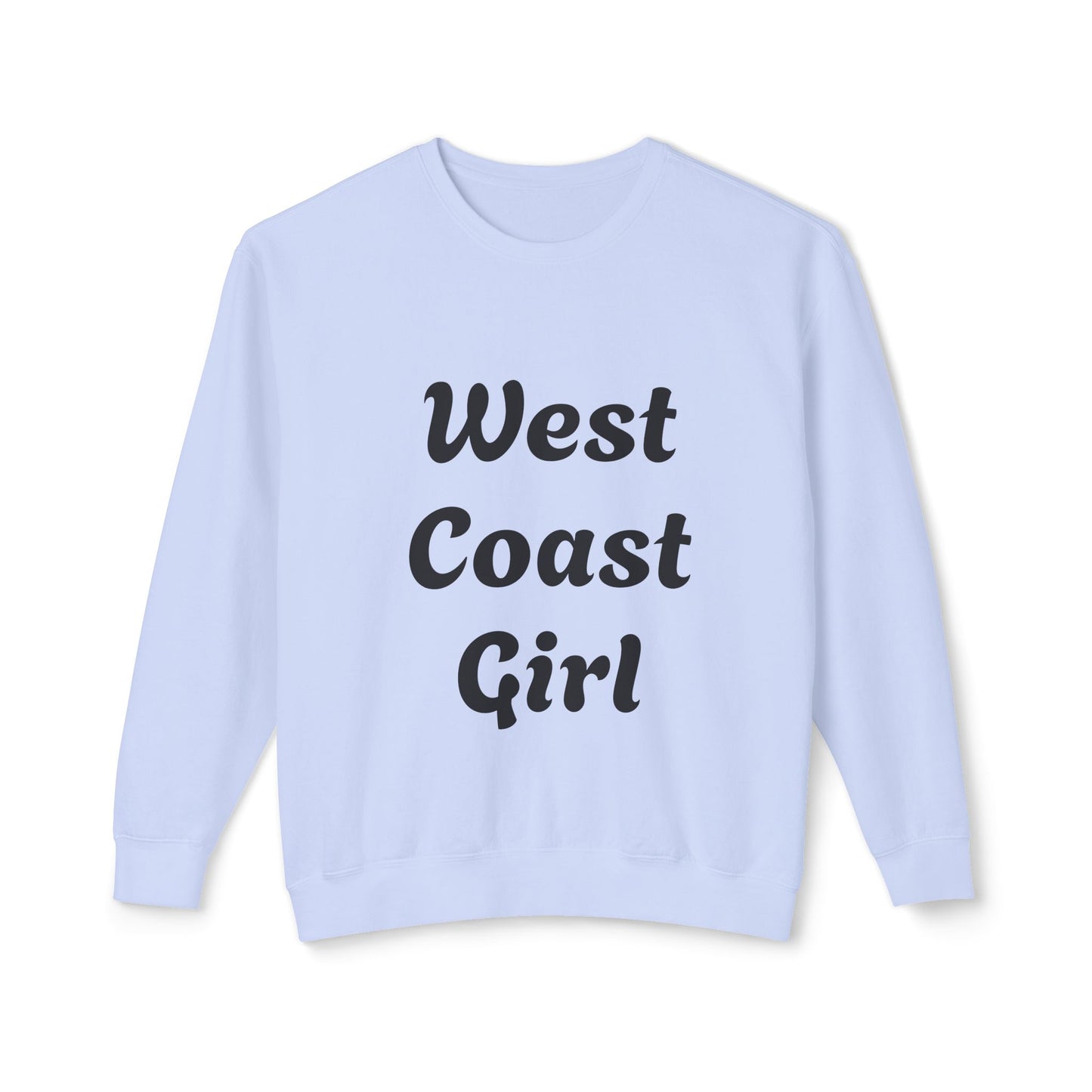 West Coast Girl - Unisex Lightweight Crewneck Sweatshirt