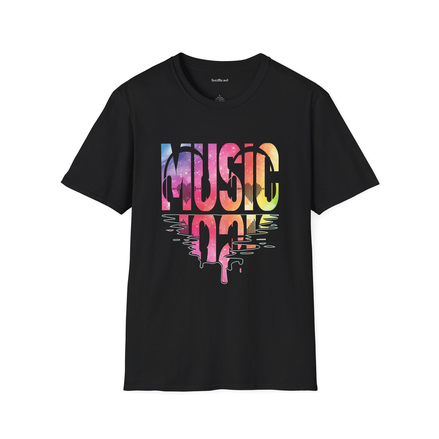Music with Pinktones Unisex Softstyle T-Shirt 100% Cotton Graphic