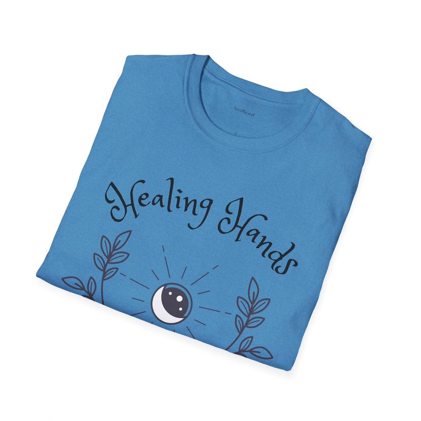 Healing Hands - Unisex Softstyle T-Shirt 100% Cotton Graphic #Reiki