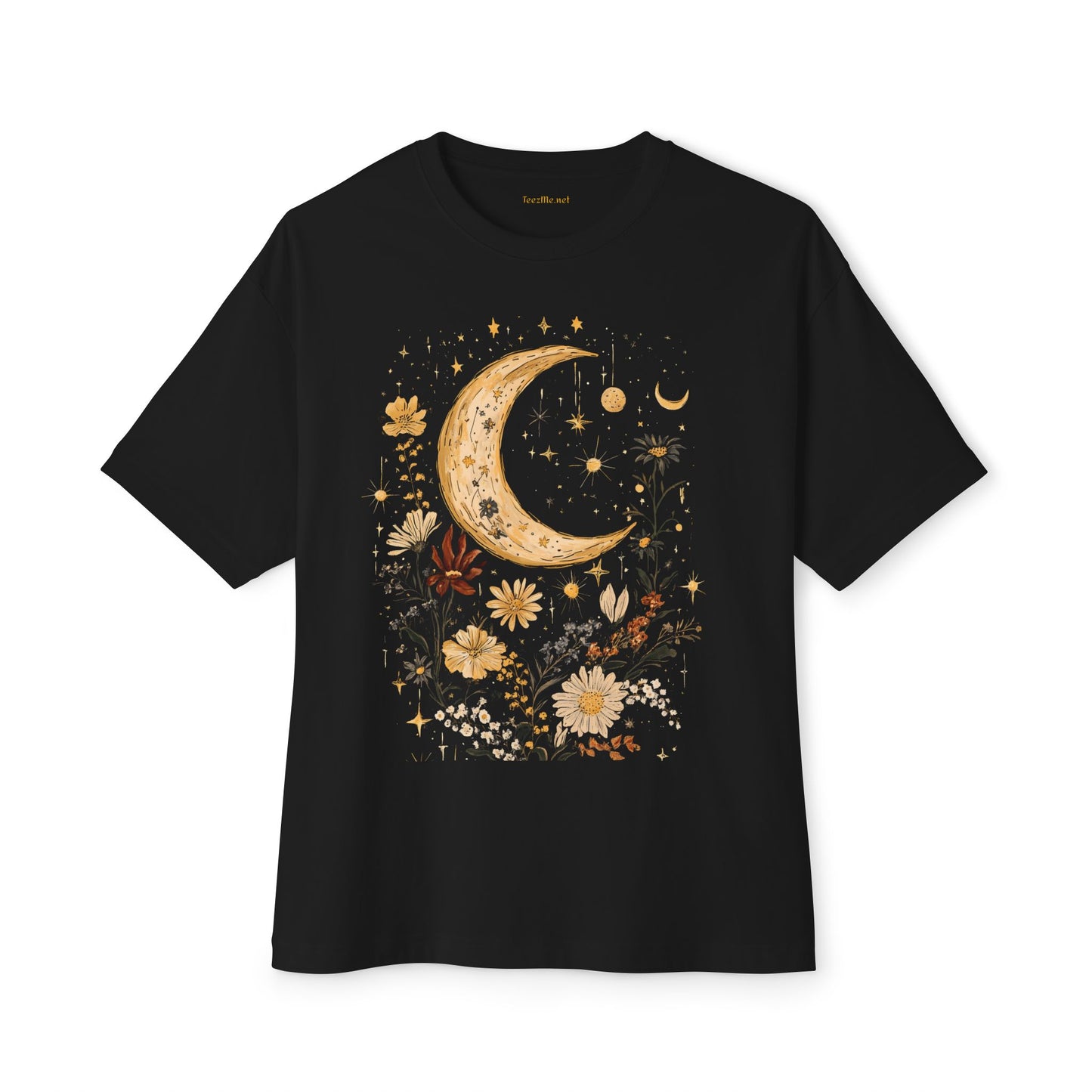 BOHO Moon Floral2 - Unisex Oversized Tee