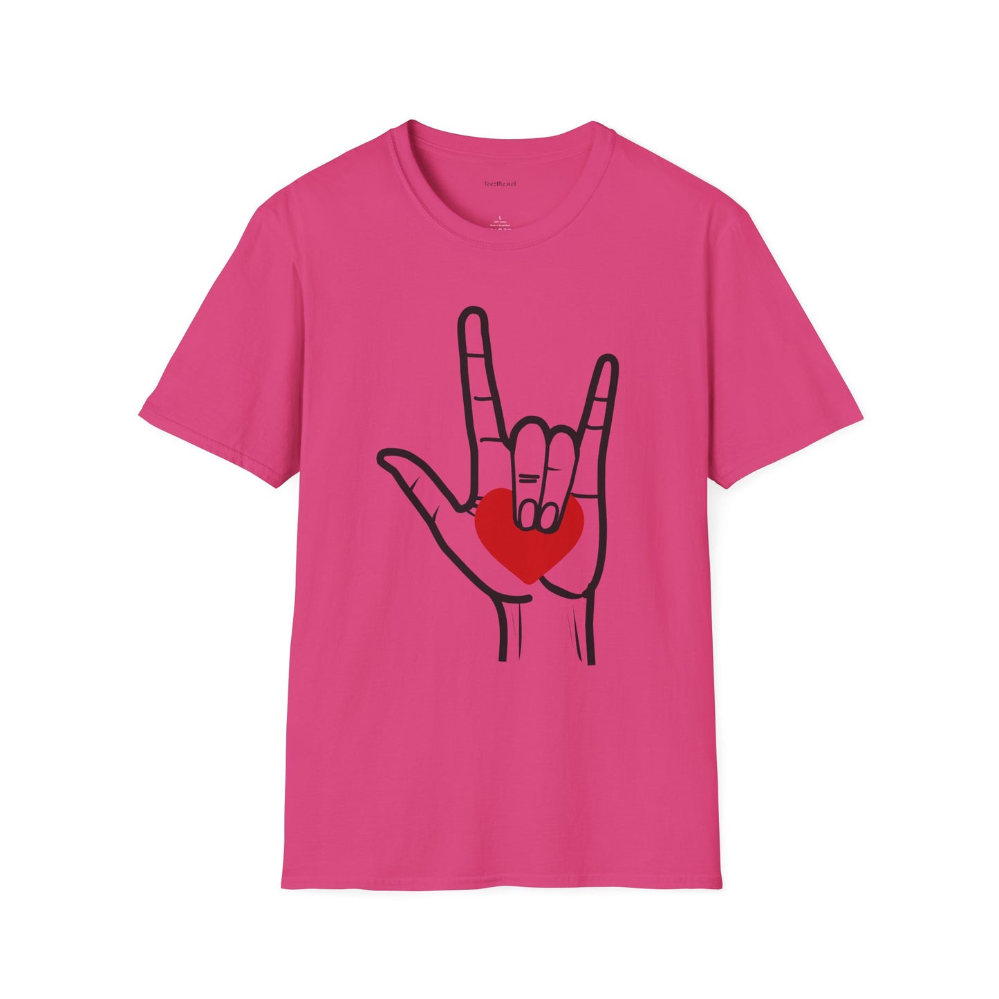 ASL Love  - Unisex Softstyle T-Shirt 100% Cotton Graphic