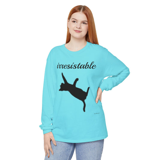 Irresistable - Unisex Garment-dyed Long Sleeve T-Shirt