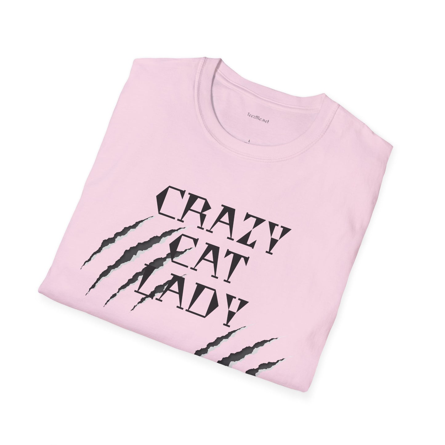 Crazy Cat Lady - Unisex Softstyle T-Shirt 100% Cotton Graphic