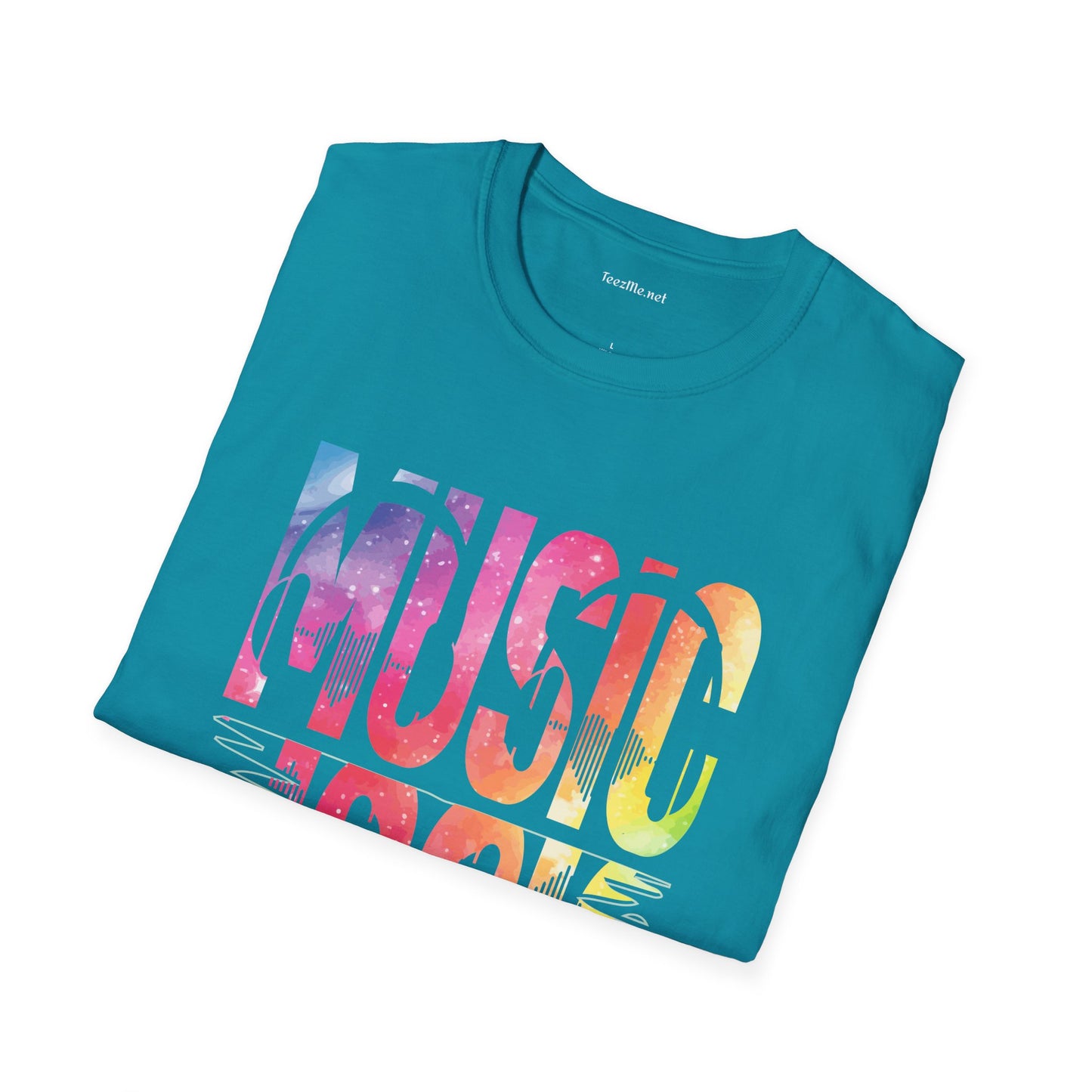 Music with Pinktones Unisex Softstyle T-Shirt 100% Cotton Graphic