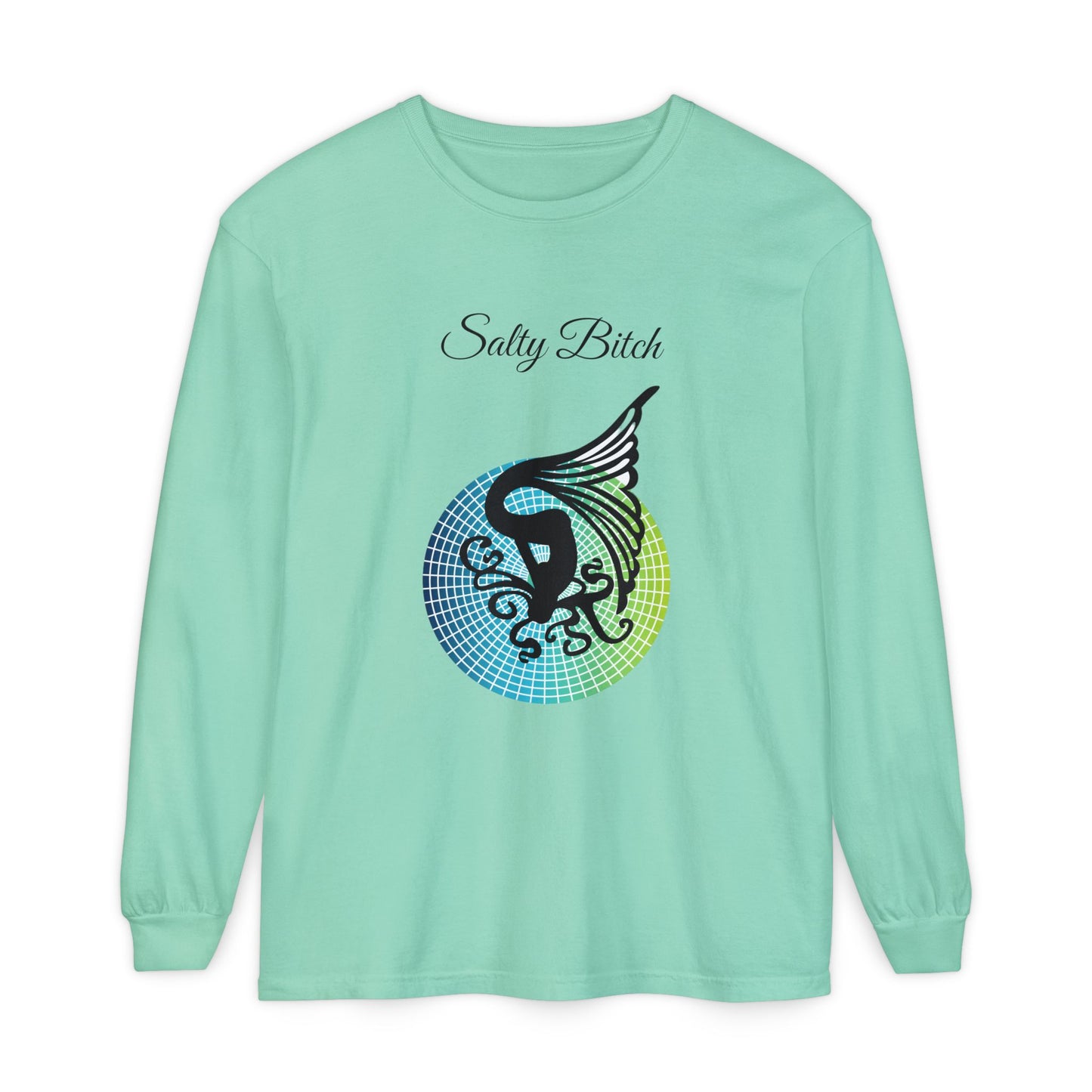 Salty Bitch - Unisex Garment-dyed Long Sleeve T-Shirt