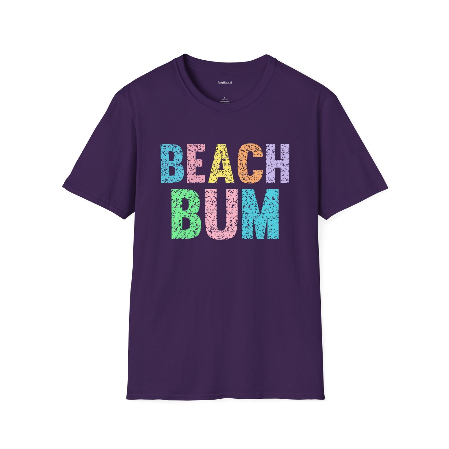 Beach Bum - Unisex Softstyle T-Shirt 100% Cotton Graphic