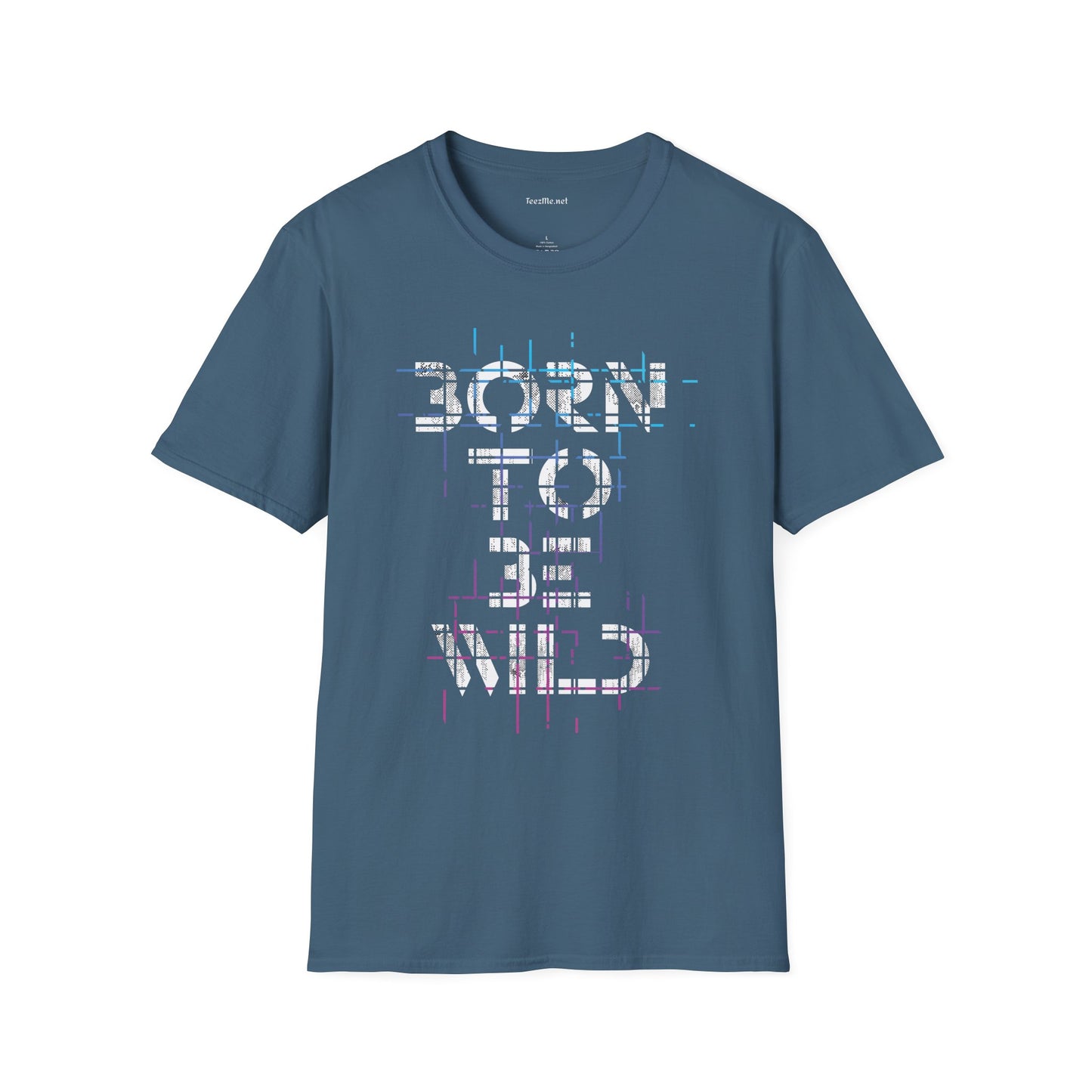 Born To Be Wild Unisex Softstyle T-Shirt 100% Cotton Graphic