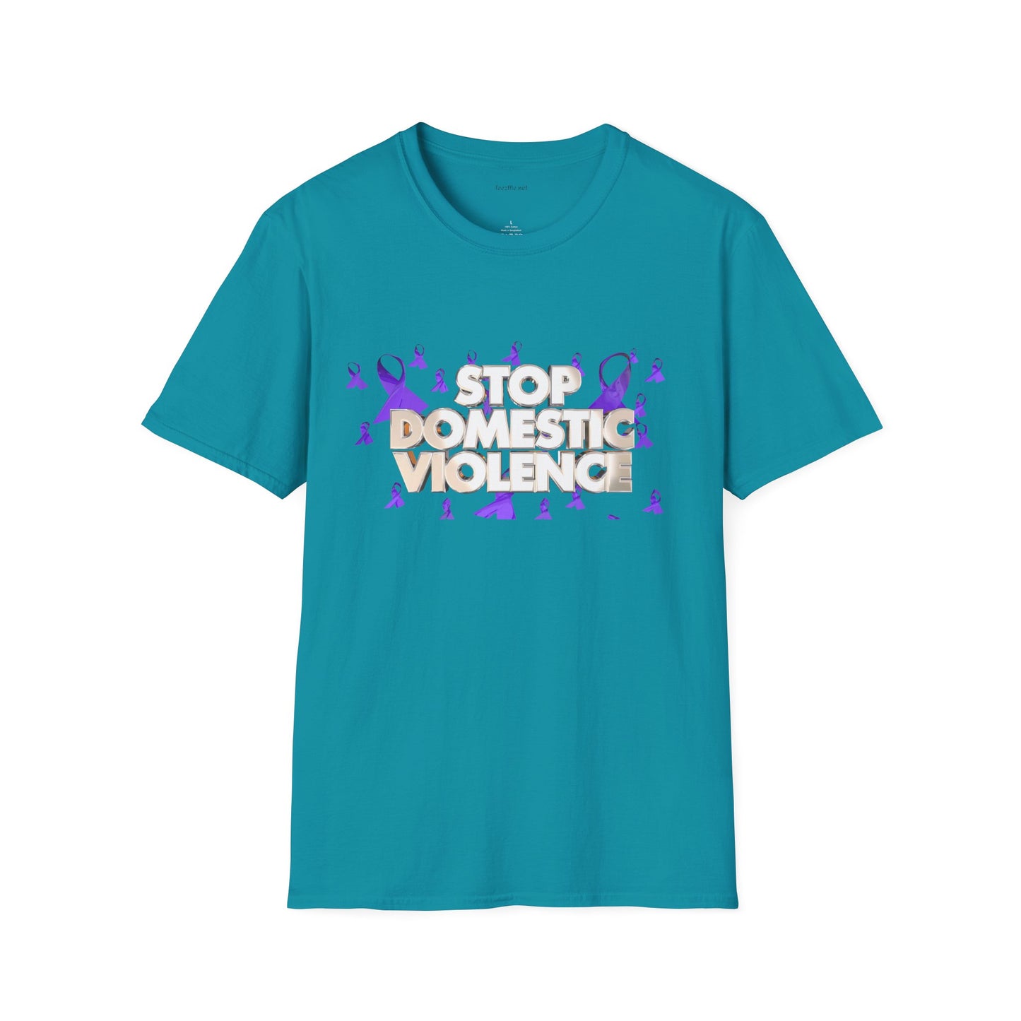 STOP DOMESTIC VIOLENCE - Unisex Softstyle T-Shirt 100% Cotton Graphic