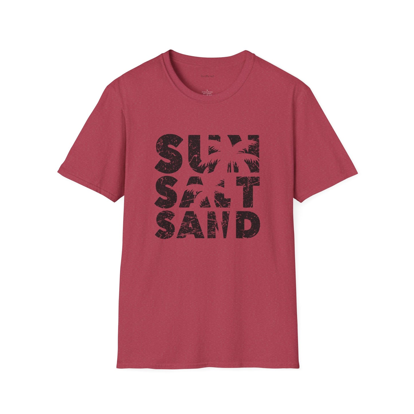 Sun Salt Sand - Unisex Softstyle T-Shirt 100% Cotton Graphic